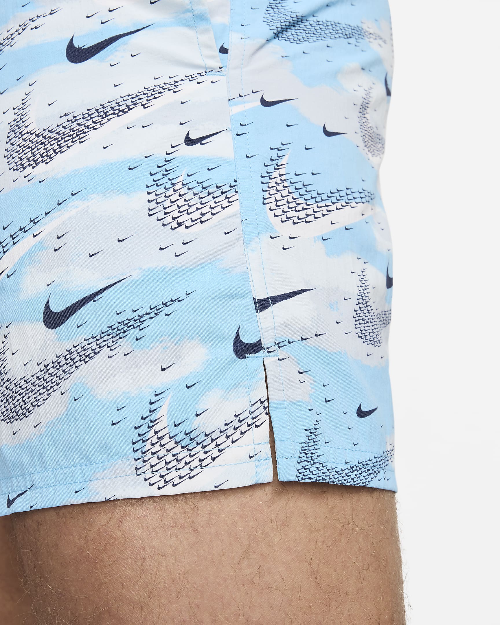 Nike Swim Flock Men's 5" Volley Shorts - Aquarius Blue