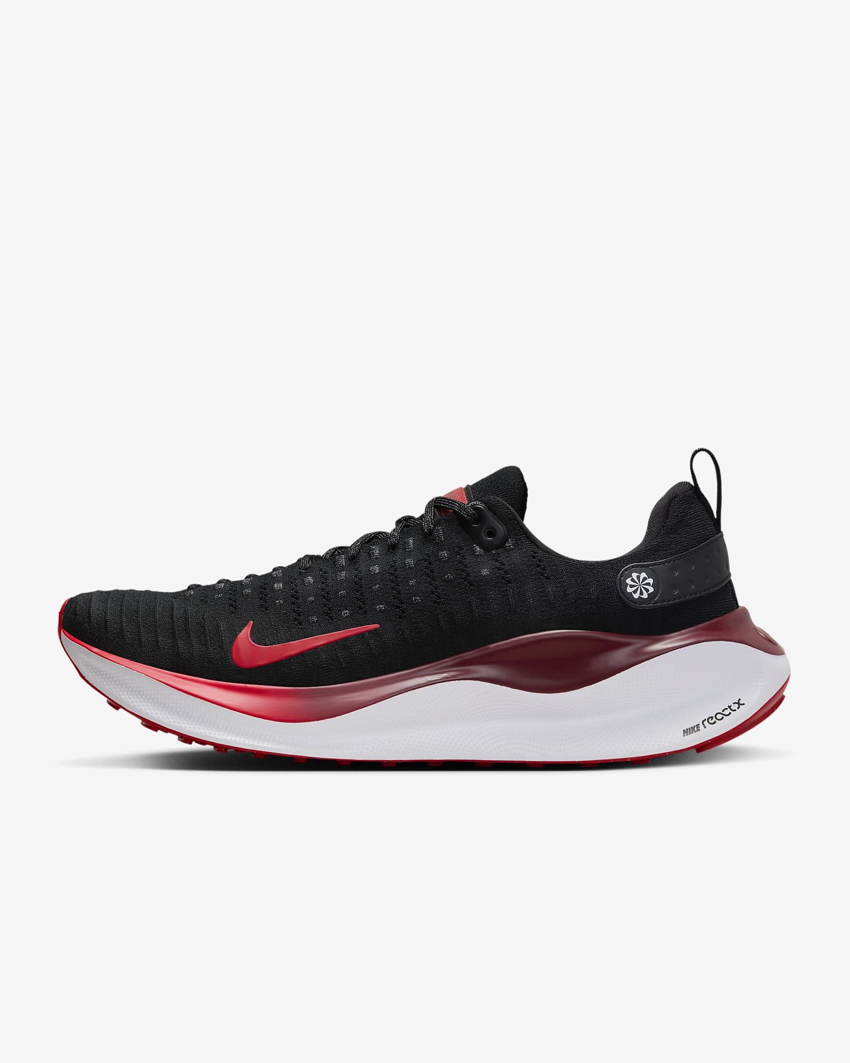 Nike InfinityRN 4 Men's Road Running Shoes - Black/Team Red/White/Fire Red