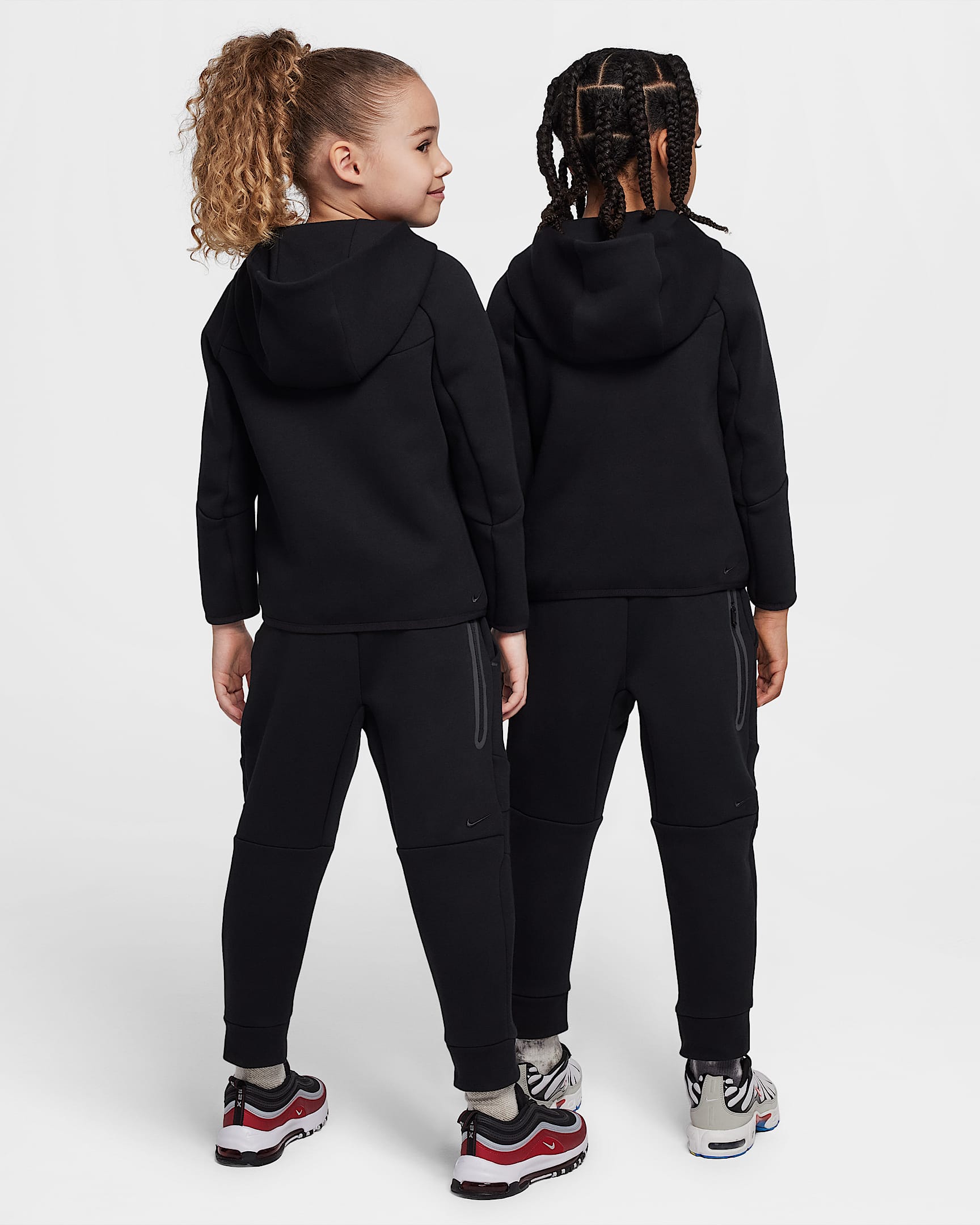 Nike Sportswear Little Kids' Tech Fleece 2-Piece Full-Zip Set - Black