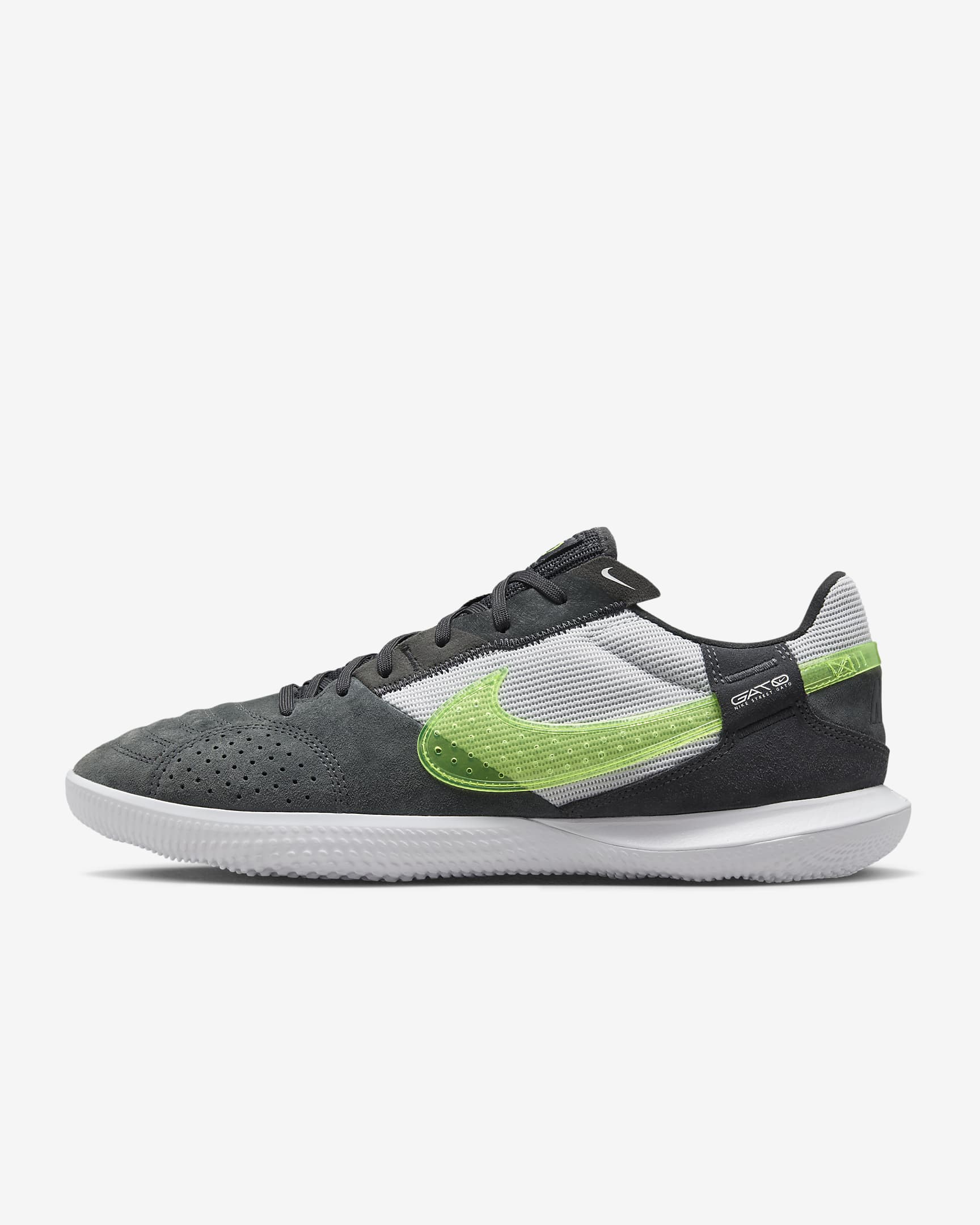 Nike Streetgato Düşük Bilekli Krampon - Siyah/Volt