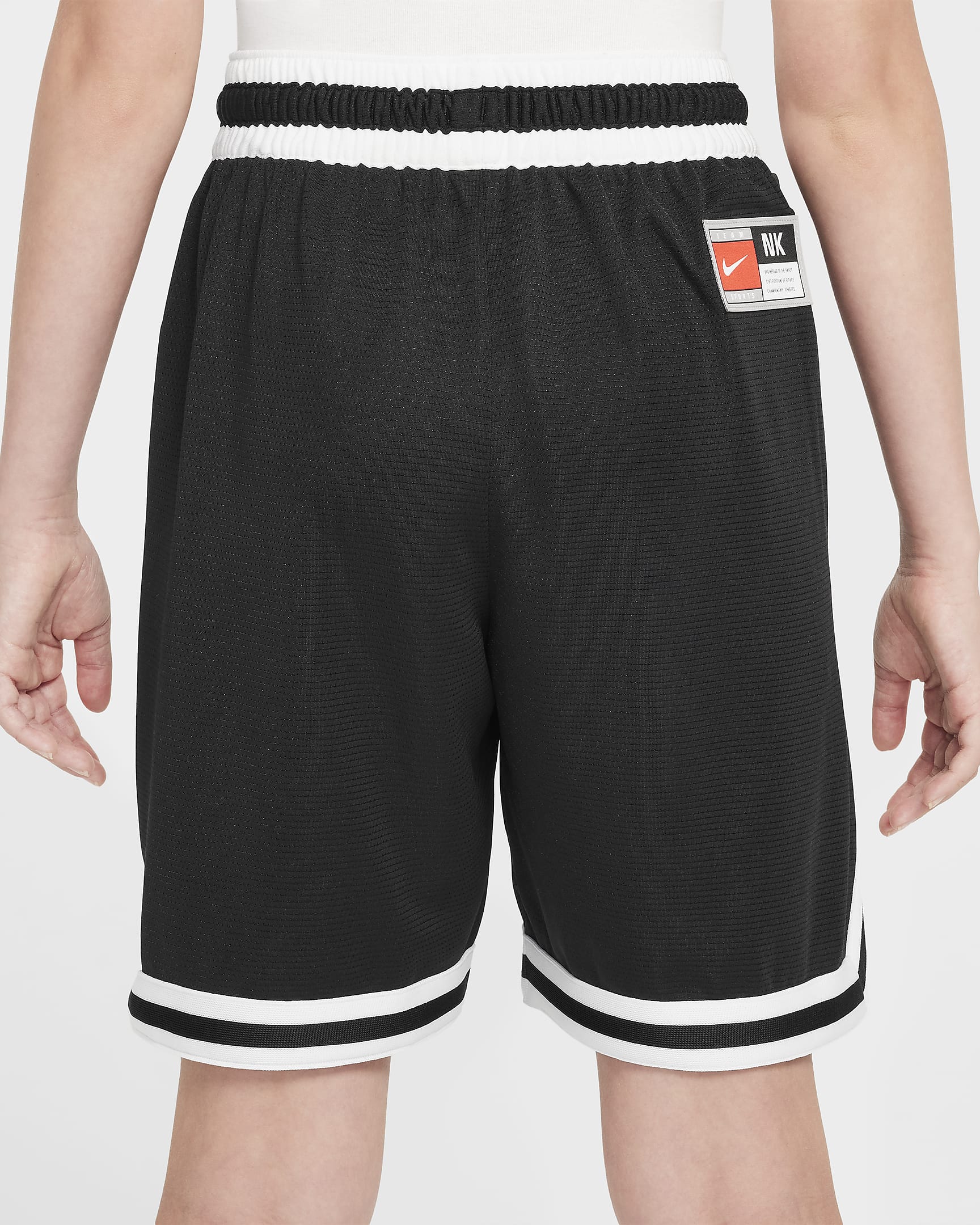 Short de basket Dri-FIT Nike DNA Culture of Basketball pour ado - Noir/Blanc/Anthracite