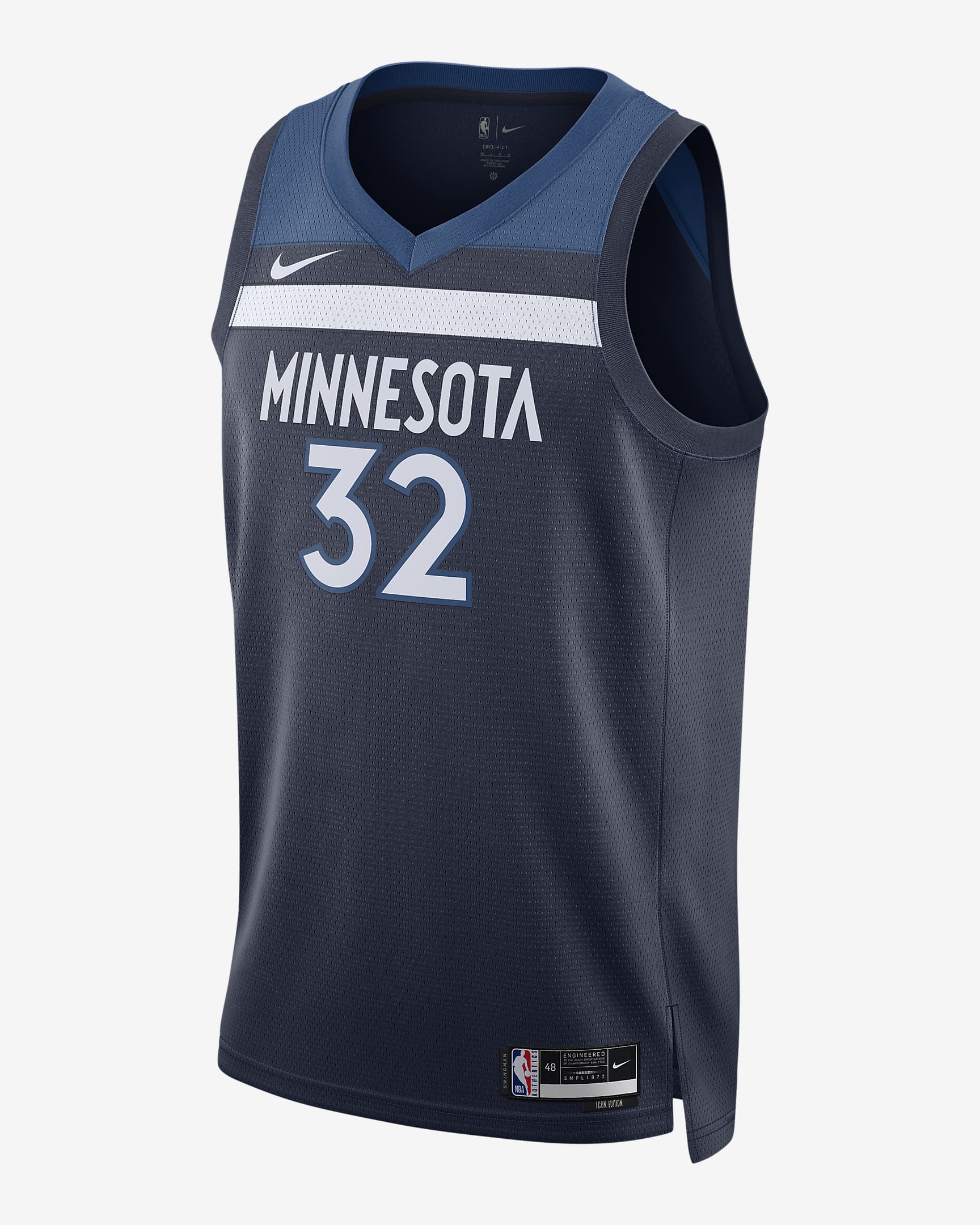 Maillot Nike Dri-FIT NBA Swingman Minnesota Timberwolves Icon Edition 2022/23 pour homme - College Navy