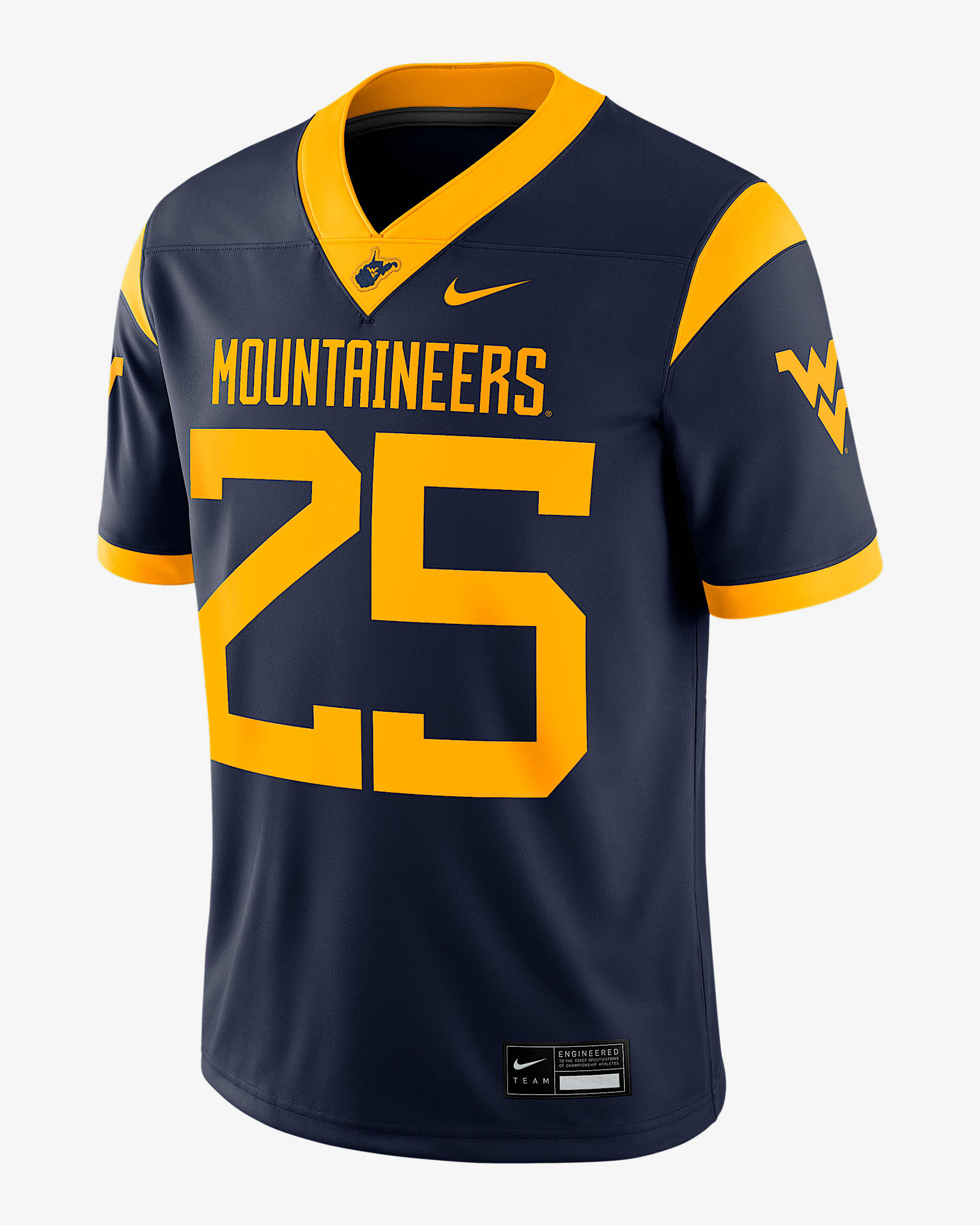 Jersey universitario Nike Dri-FIT Game para hombre West Virginia - Azul marino