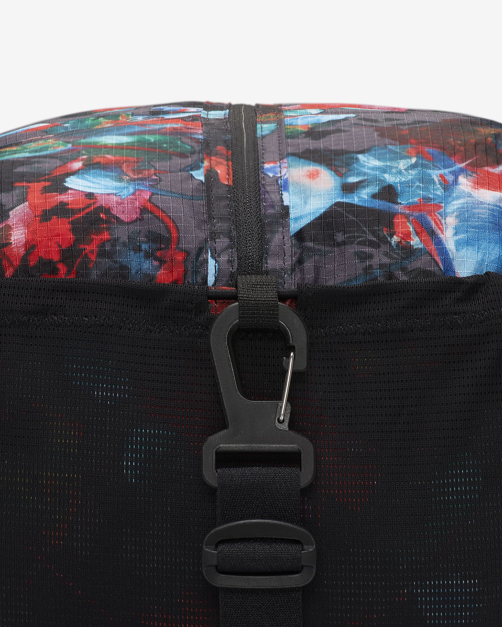 Nike Printed Stash Duffel (21L) - Black/Black/White