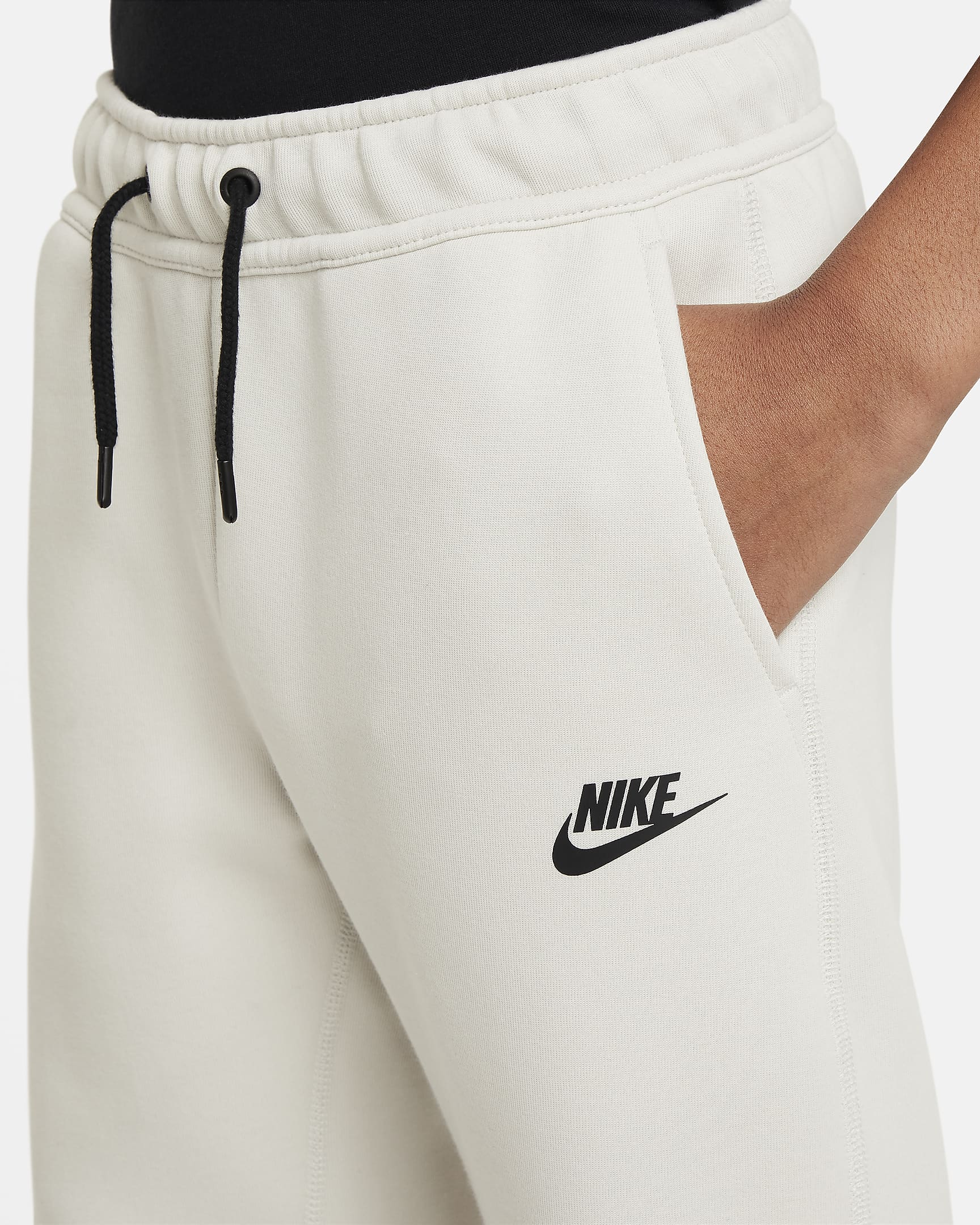 Nike Sportswear Tech Fleece nadrág nagyobb gyerekeknek (fiúk) - Light Bone/Dark Grey/Fekete/Light British Tan