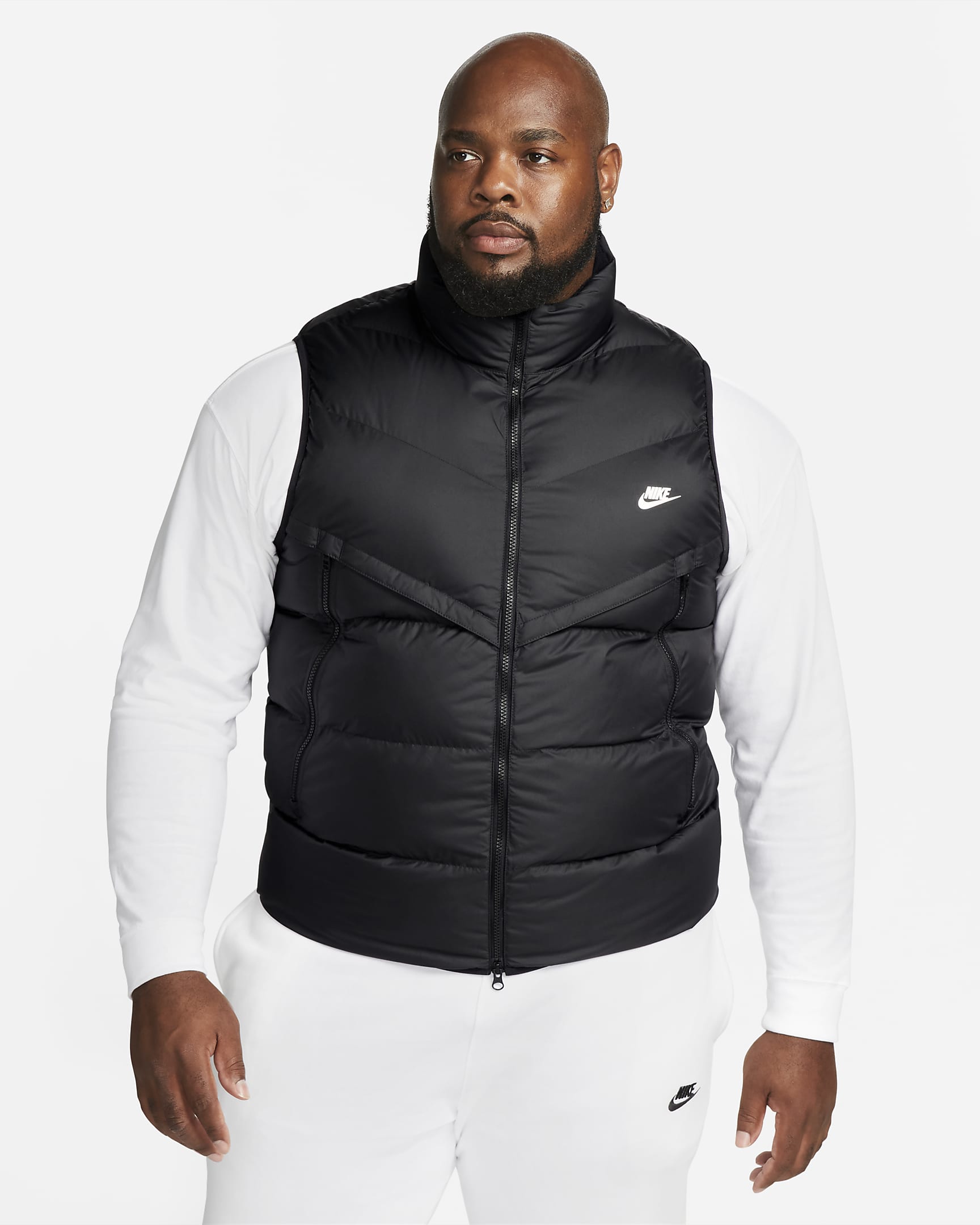 Nike Storm-FIT Windrunner Chaleco con aislamiento PRIMALOFT® - Hombre - Negro/Negro/Sail