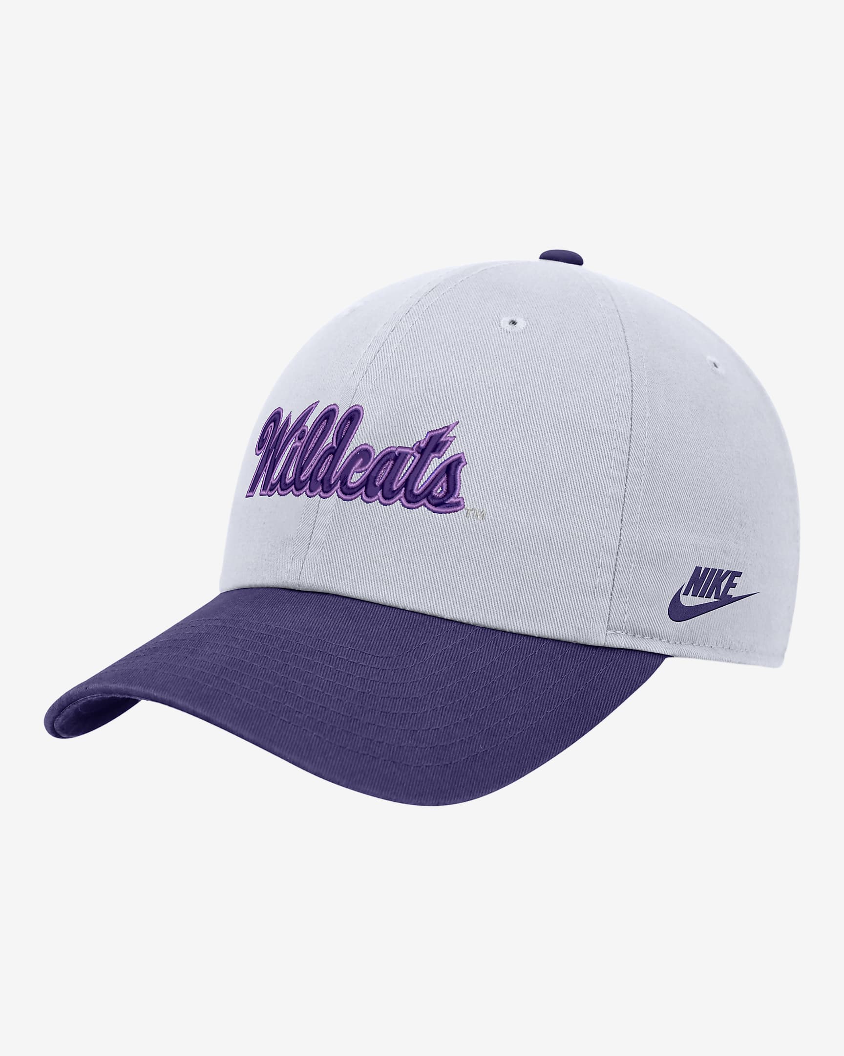 Gorra universitaria Nike Campus Kansas State - Blanco