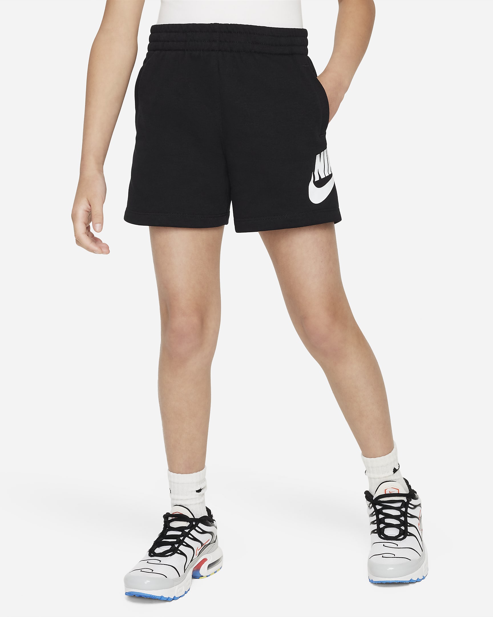 Nike Sportswear Club French Terry Shorts Little Kids Shorts - Black