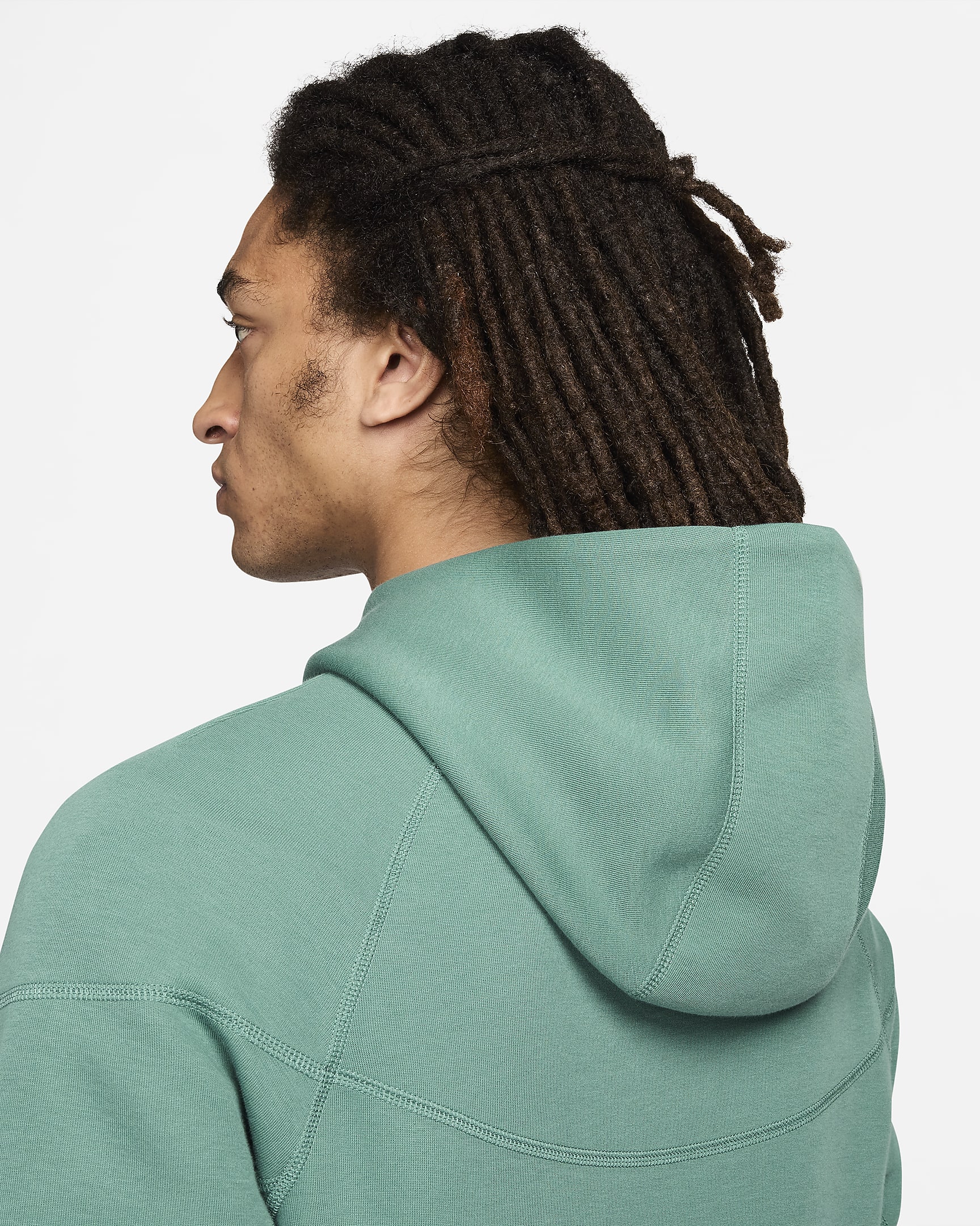 Nike Sportswear Tech Fleece Windrunner Hoodie met rits voor heren - Bicoastal/Zwart