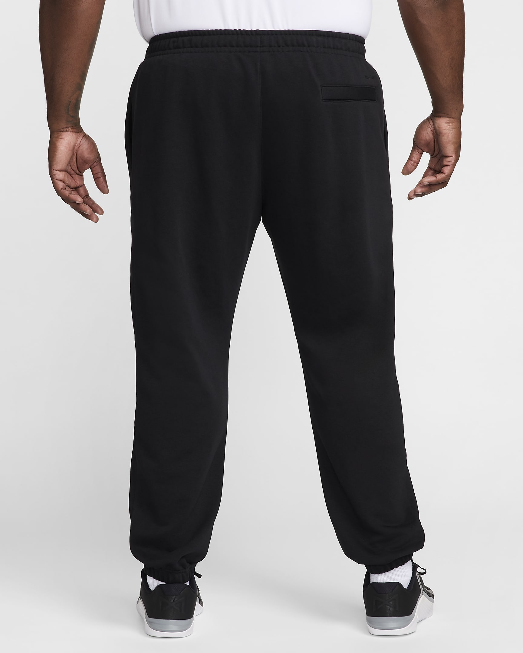 Nike Swoosh Men's Dri-FIT Fleece Fitness Joggers - Black/Black