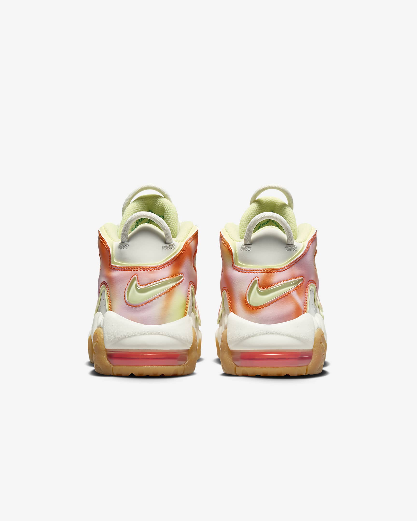 Nike Air More Uptempo Older Kids' Shoes - Sail/Luminous Green/Gum Light Brown/Stadium Green