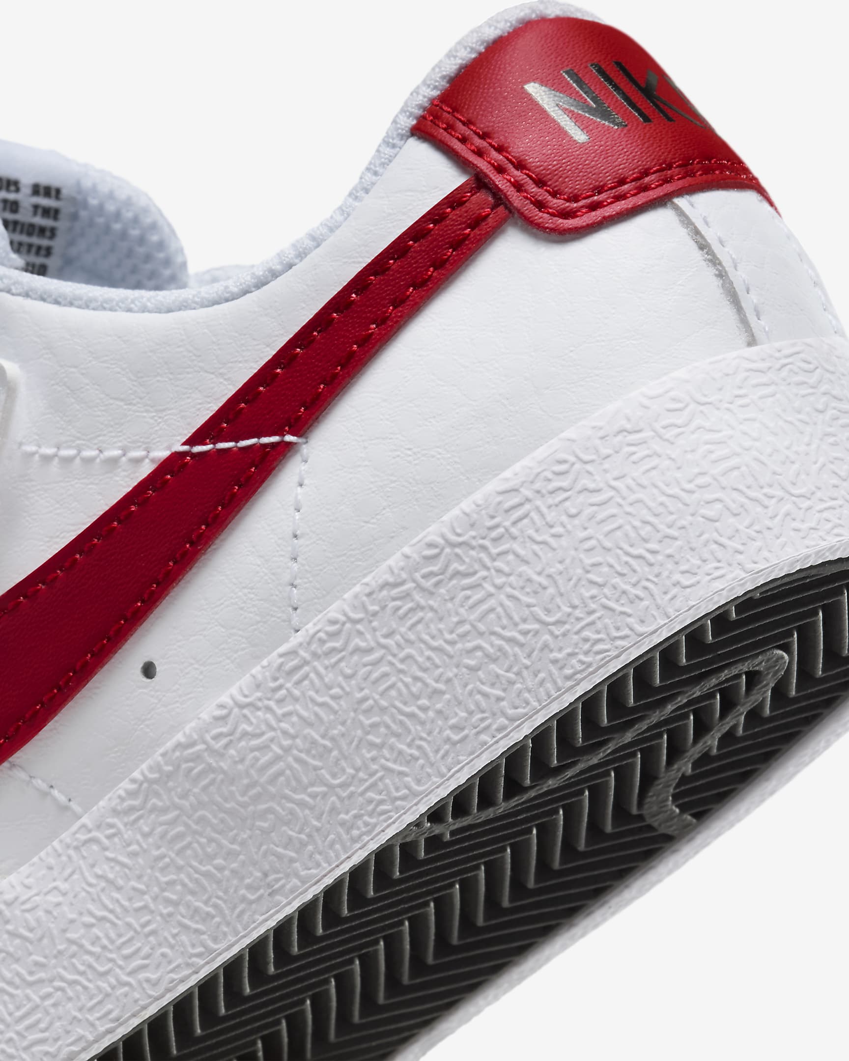 Nike Blazer Low '77 Younger Kids' Shoes - White/Black/Gym Red