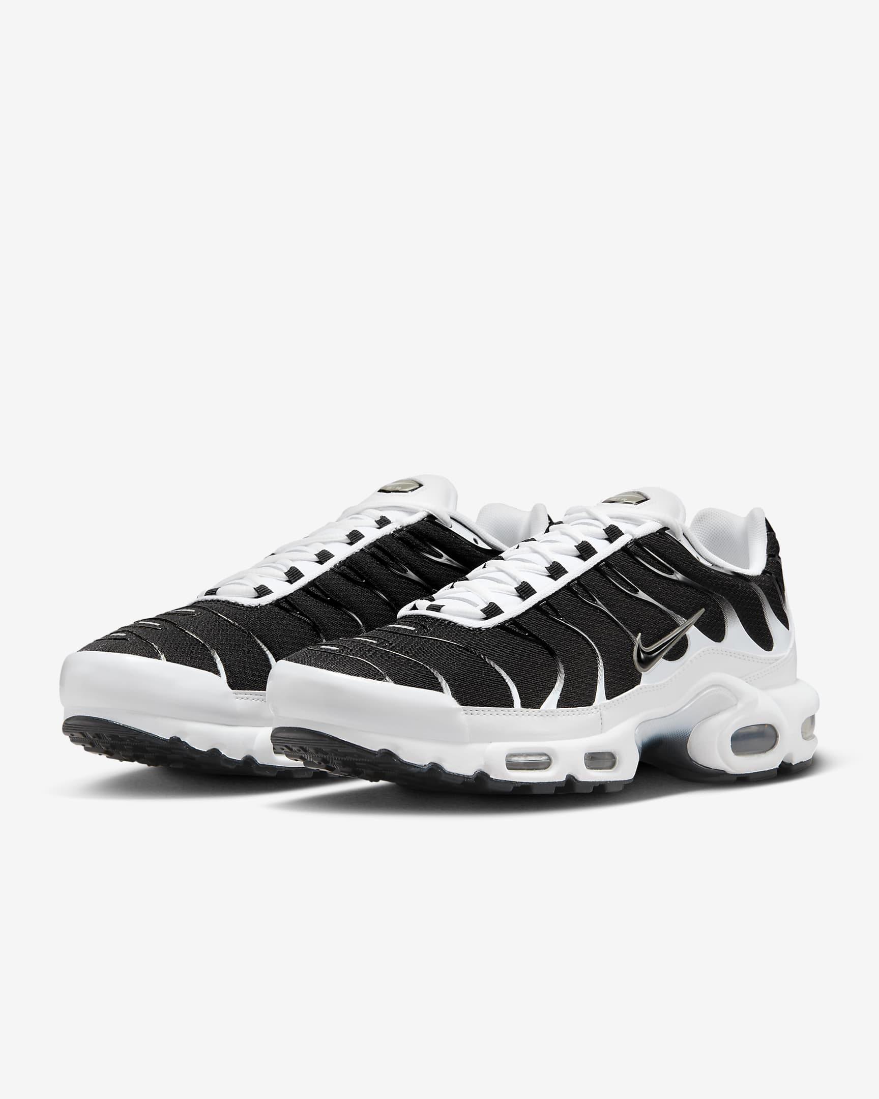 Nike Air Max Plus Men's Shoe - White/Metallic Pewter/Black