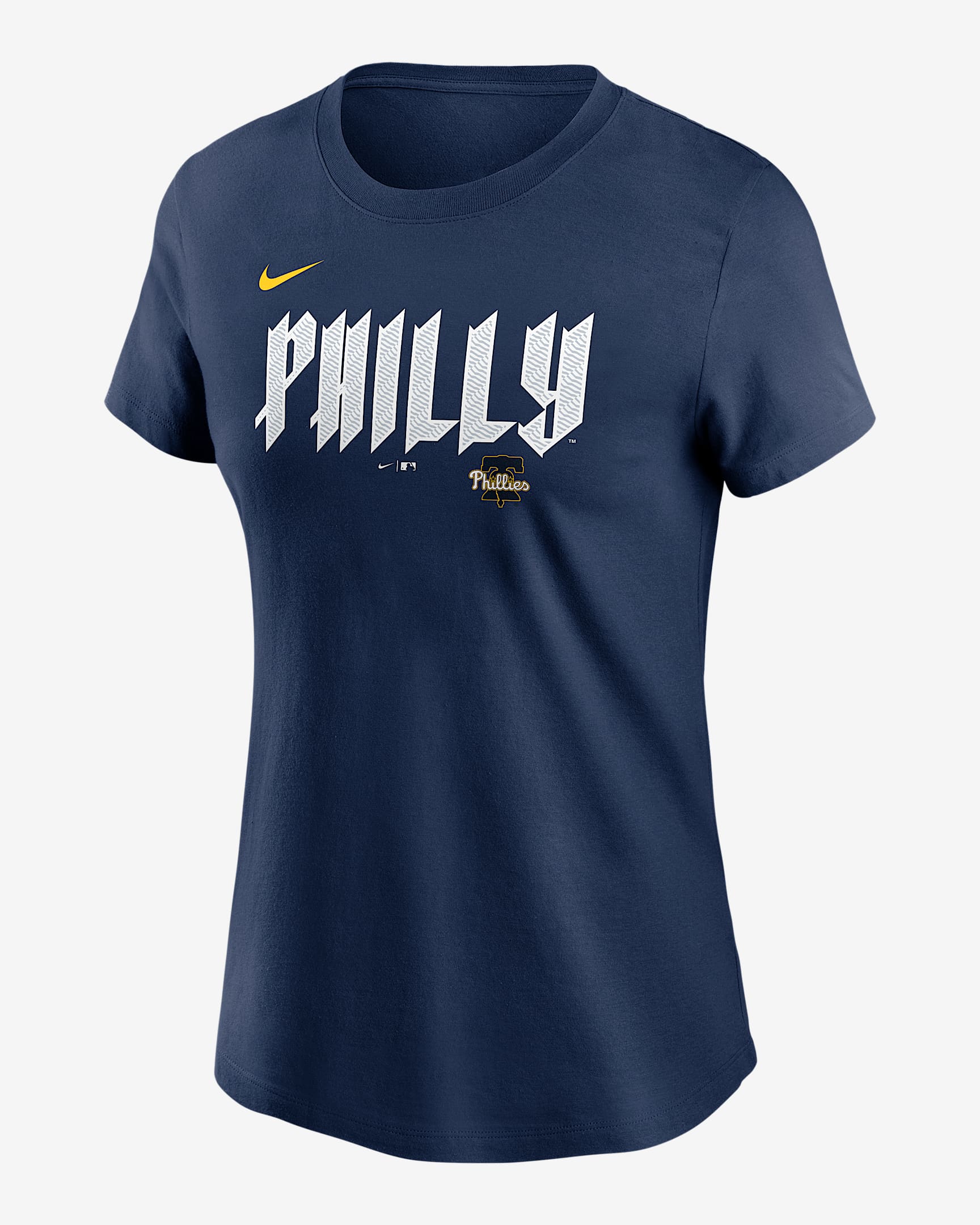 Bryce Harper Philadelphia Phillies City Connect Fuse Playera Nike de la MLB para mujer - Azul marino