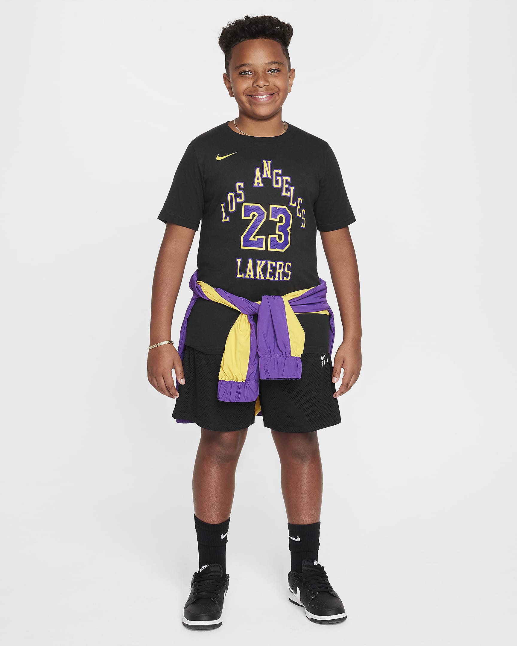 LeBron James Los Angeles Lakers City Edition Older Kids' (Boys') Nike ...