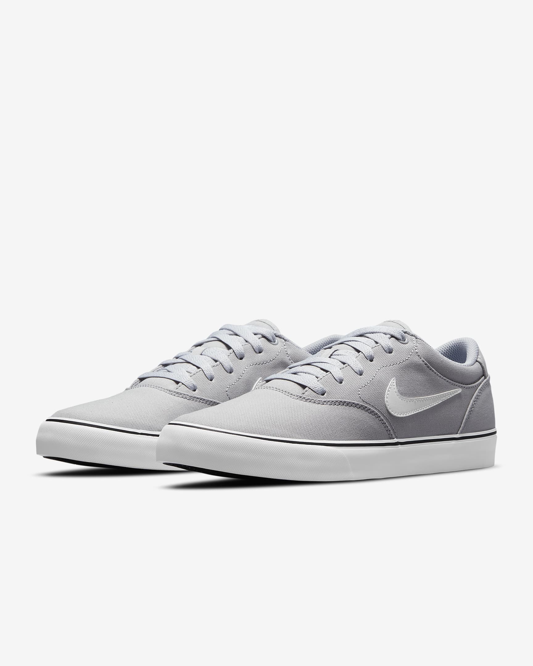 Nike SB Chron 2 Canvas Skate Shoe - Wolf Grey/Wolf Grey/Black/White