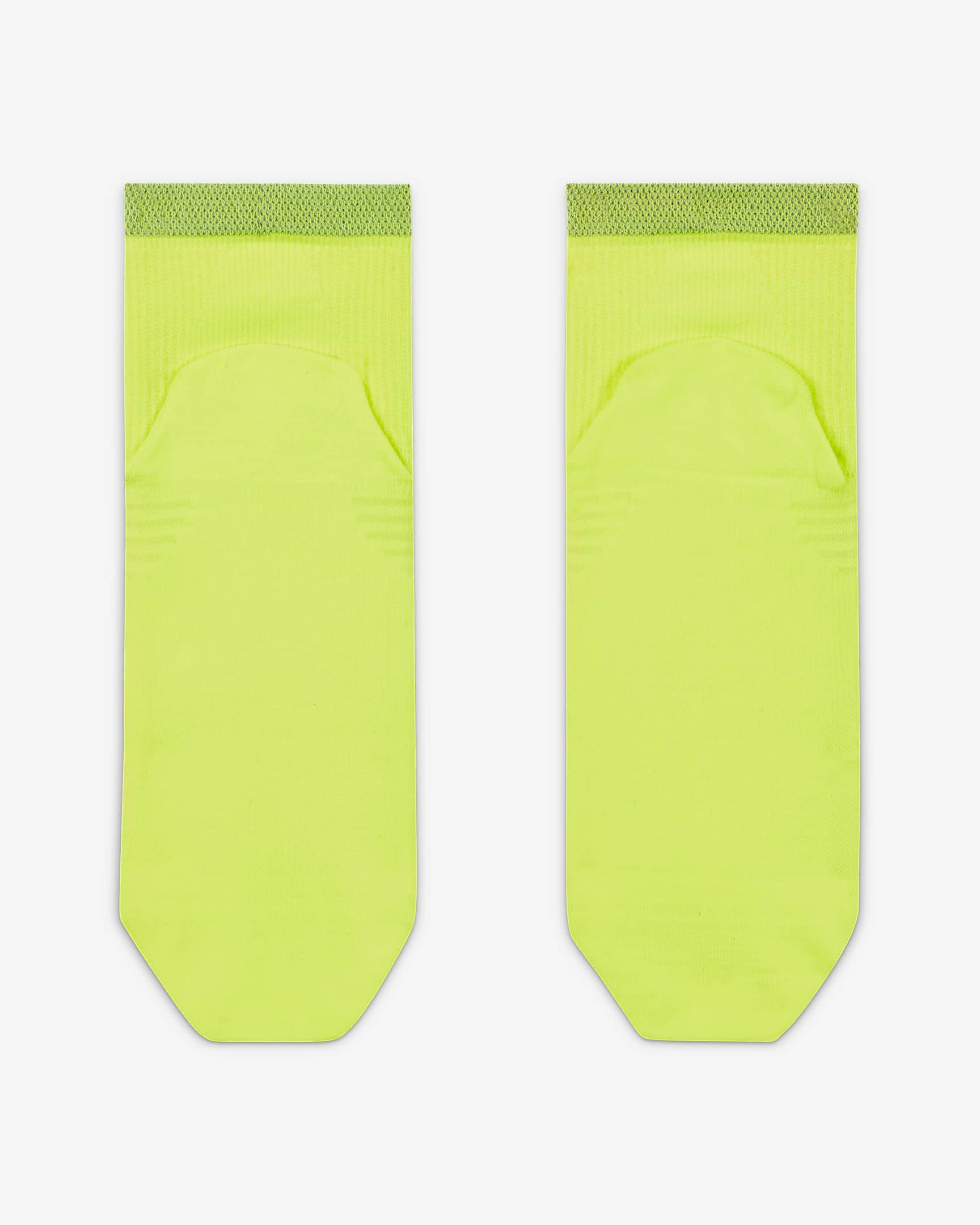 Nike Spark Lightweight Running Ankle Socks - Volt/Reflect Silver