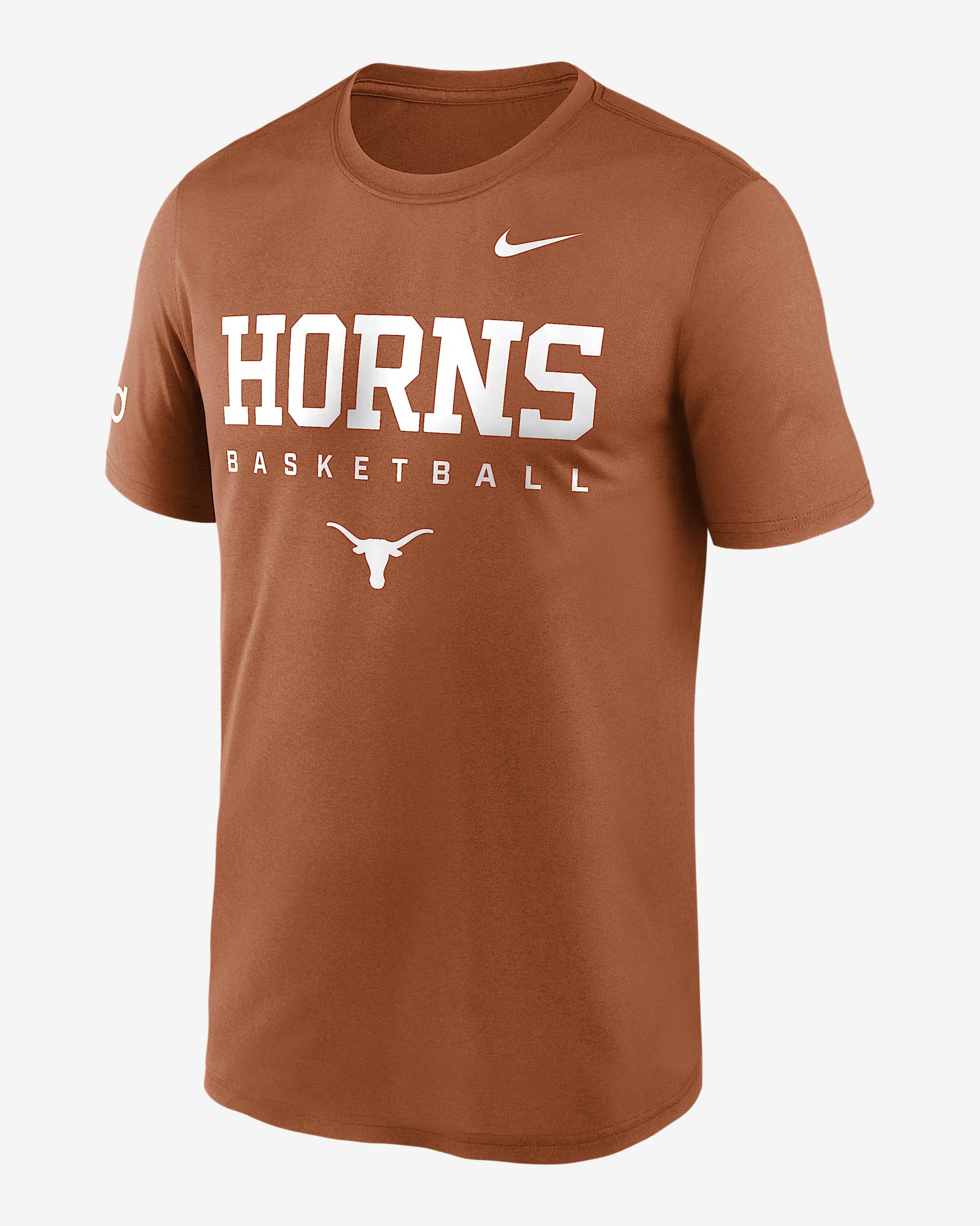 Texas Courtside Basketball Legend Men's Nike Dri-FIT College T-Shirt - Burnt Orange