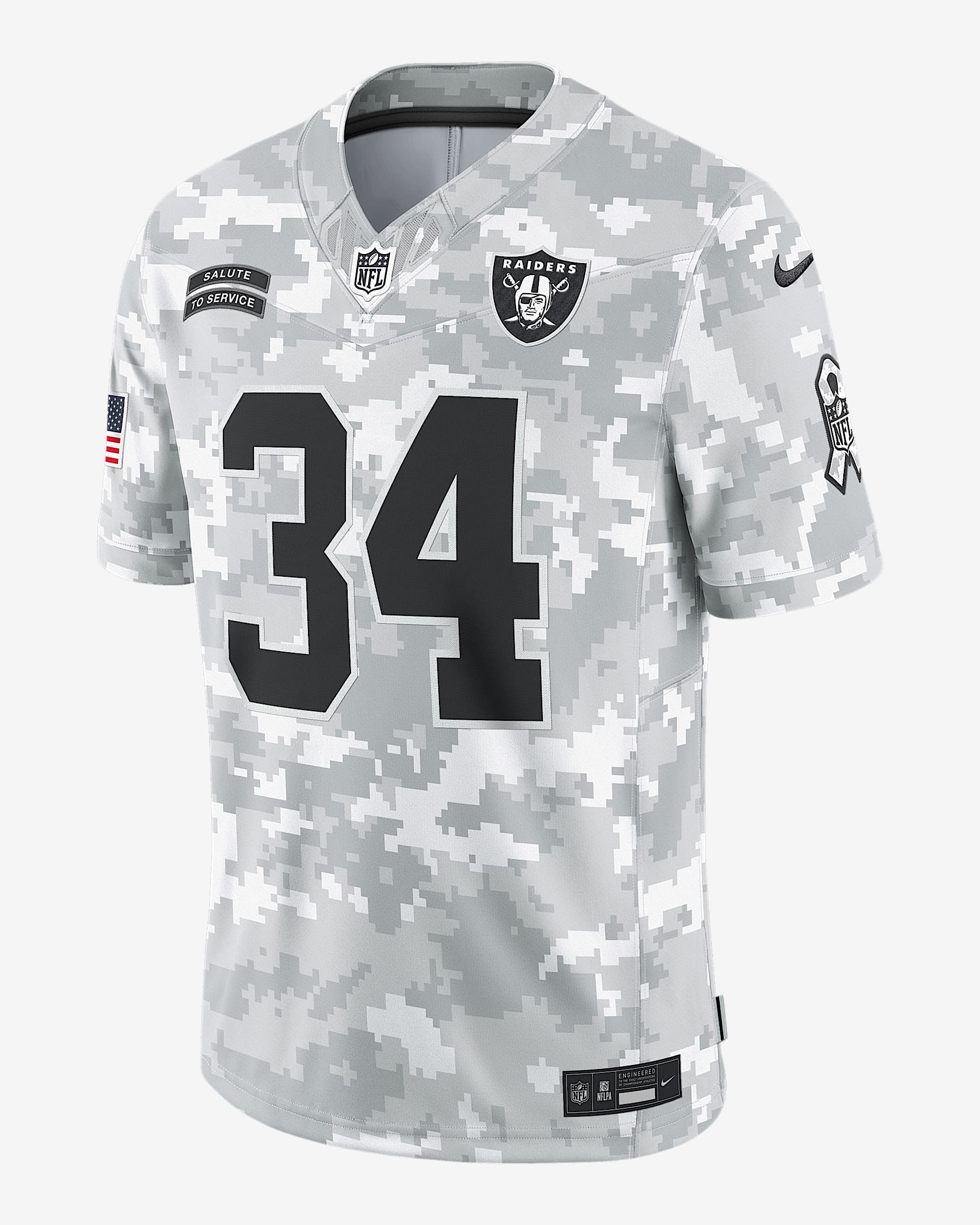 Bo Jackson Las Vegas Raiders Salute to Service Men's Nike DriFIT NFL