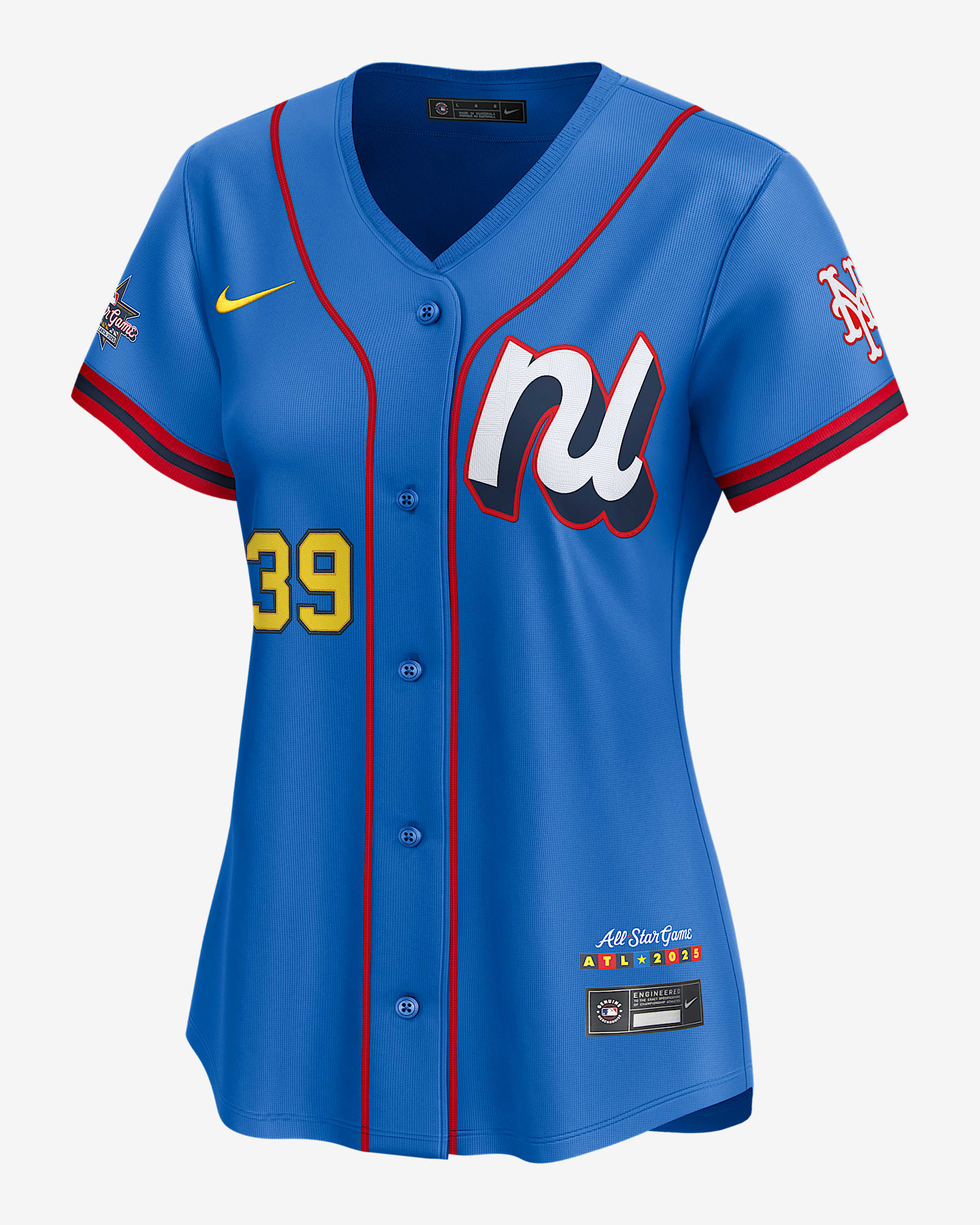 Edwin Díaz National League 2025 All-Star Game Women’s Nike Dri-FIT MLB Limited Jersey - Blue