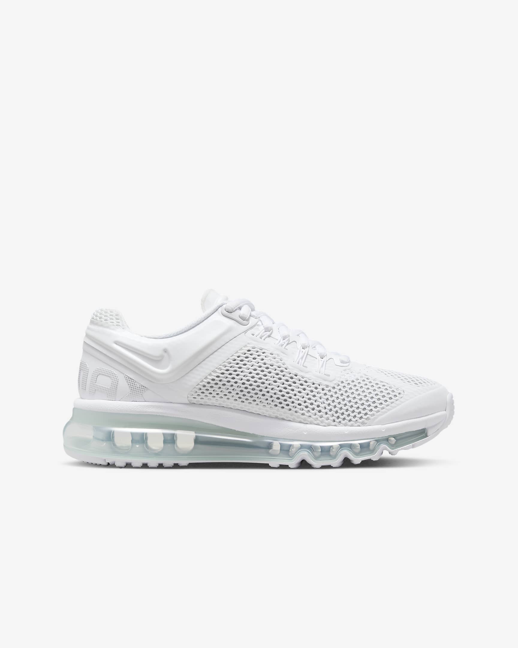 Nike Air Max 2013 Older Kids' Shoes - White/Black/Metallic Silver