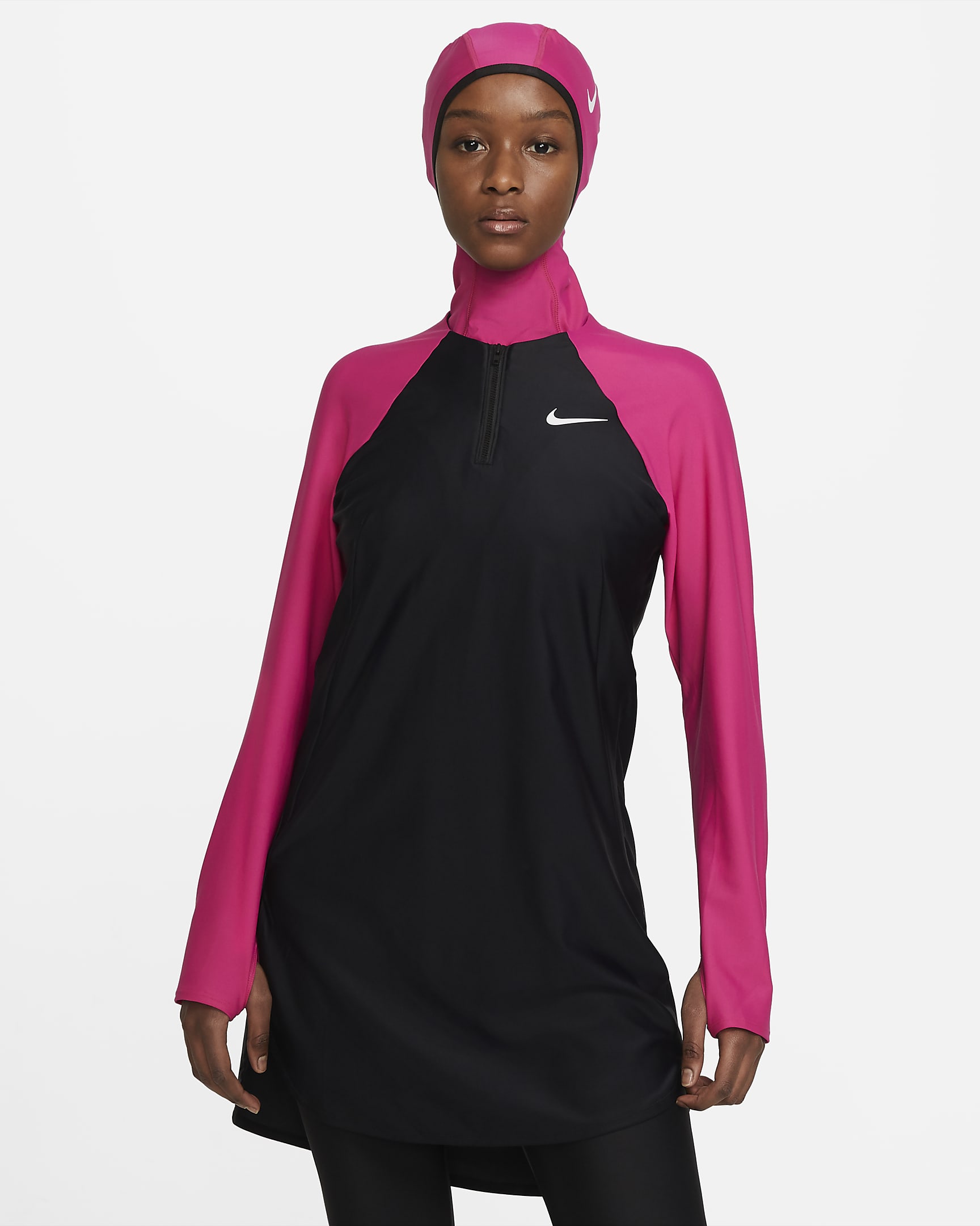 Nike Victory Women's Full-Coverage Swim Tunic - Fireberry