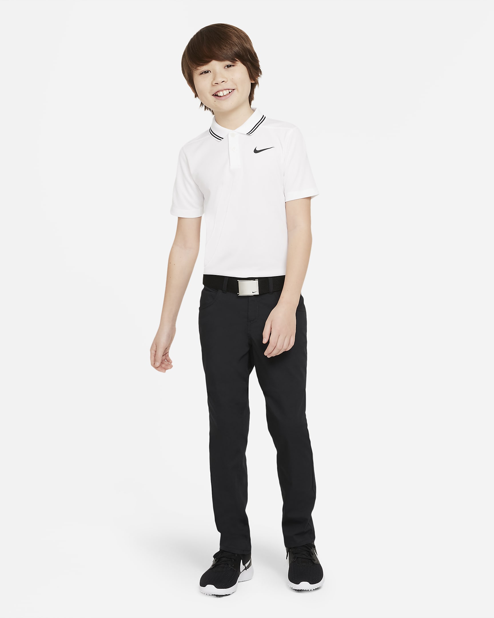 Pantalon de golf à 5 poches Nike Dri-FIT pour Garçon plus âgé - Noir