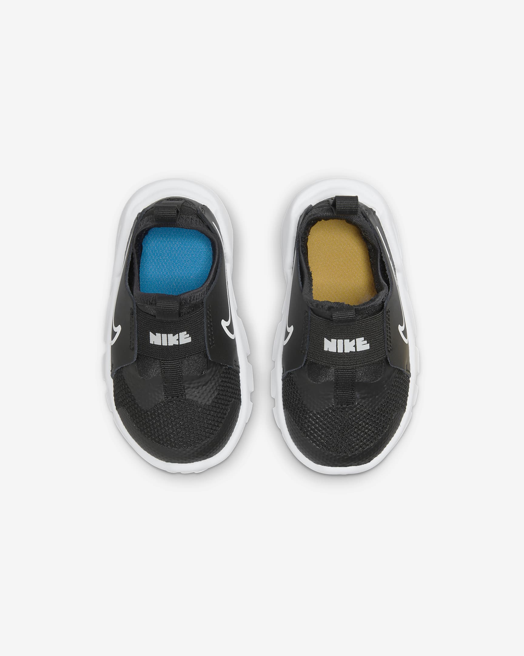 Nike Flex Runner 2 Baby/Toddler Shoes - Black/Photo Blue/University Gold/White