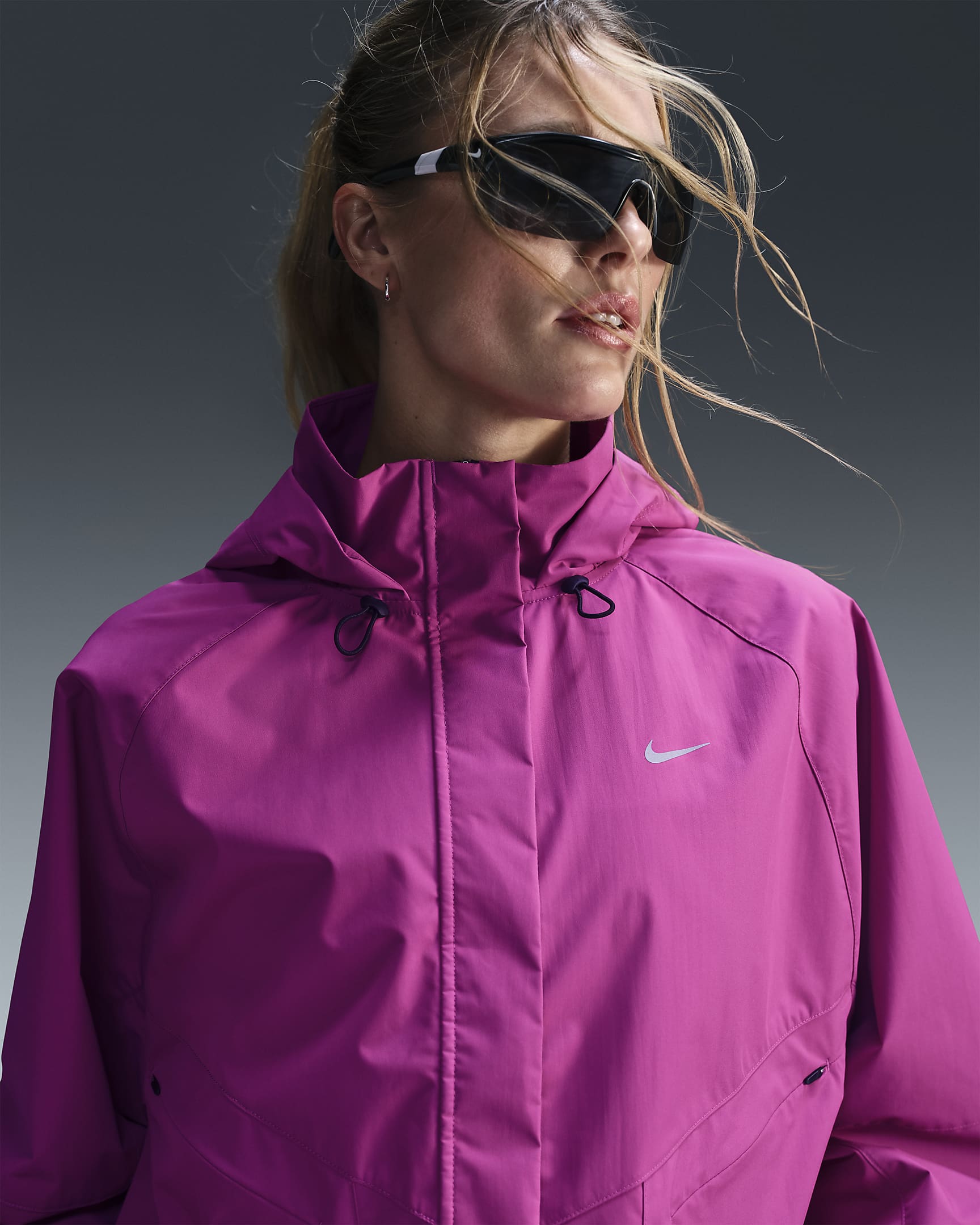 Nike Storm-FIT Swift Women's Running Jacket - Hot Fuchsia/Black