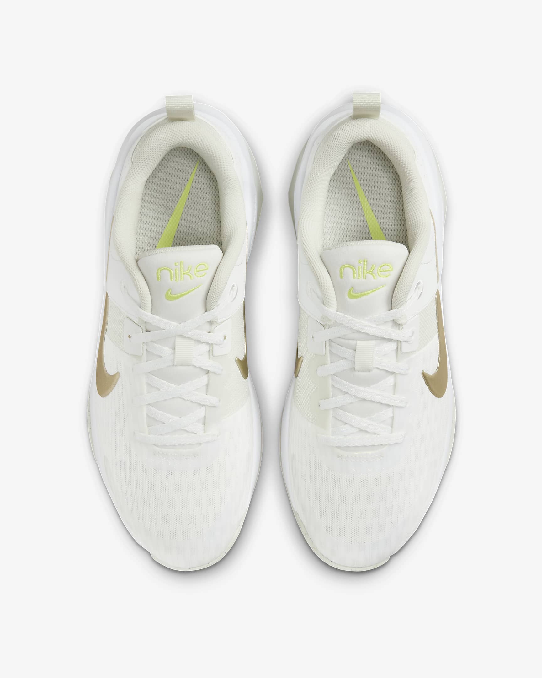 Nike Zoom Bella 6 Premium Women's Workout Shoes - Summit White/Sea Glass/Light Lemon Twist/Metallic Gold Star