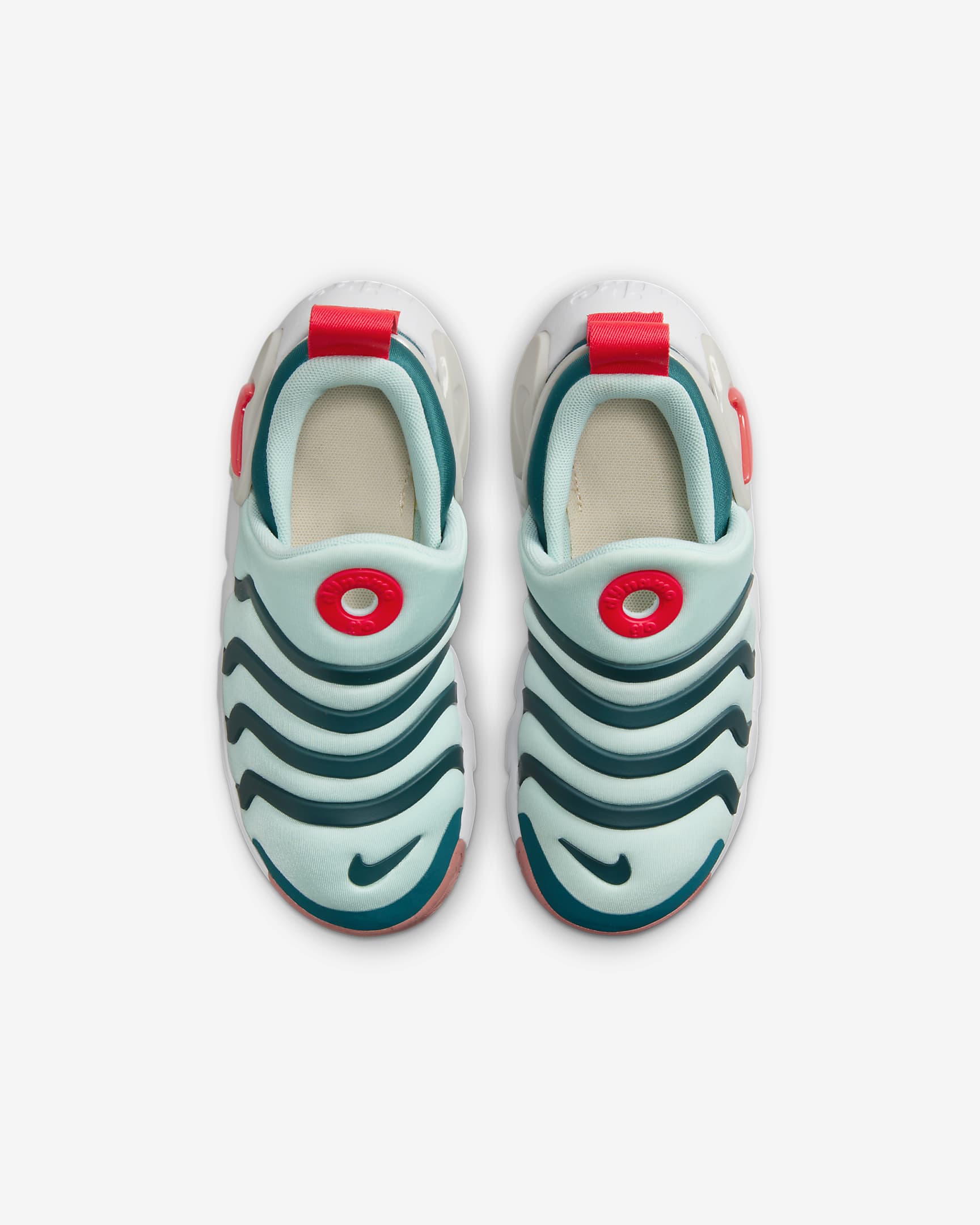 Nike Dynamo Go Younger Kids' Easy On/Off Shoes - Jade Ice/Geode Teal/Red Stardust/Siren Red