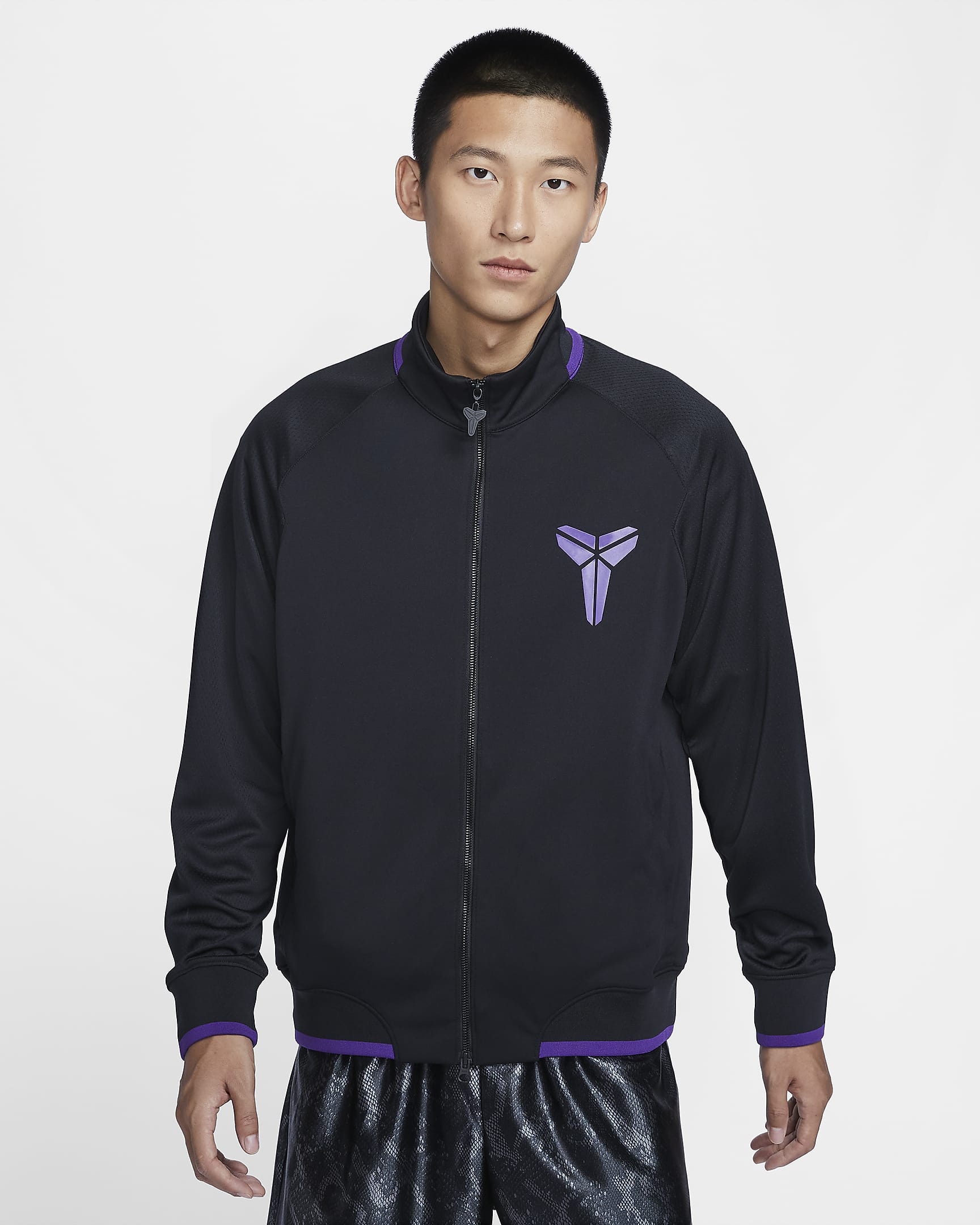 Kobe Men's Dri-FIT Basketball Jacket - Black/Field Purple