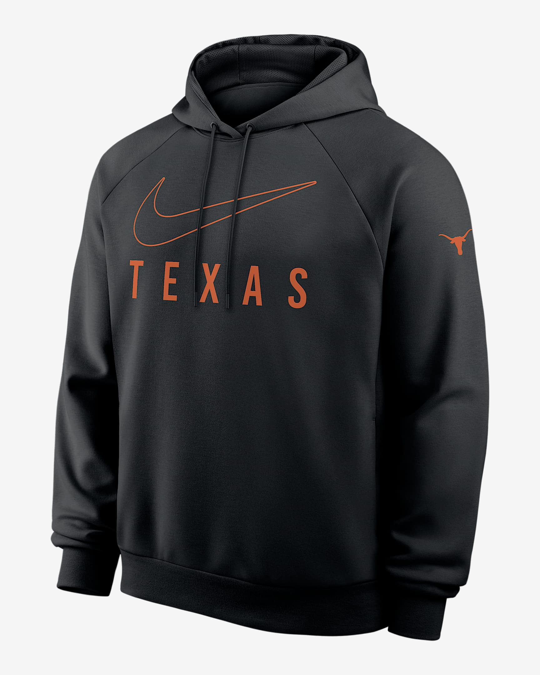 Texas Premium Performance Men's Nike Dri-FIT College Pullover Hoodie - Black