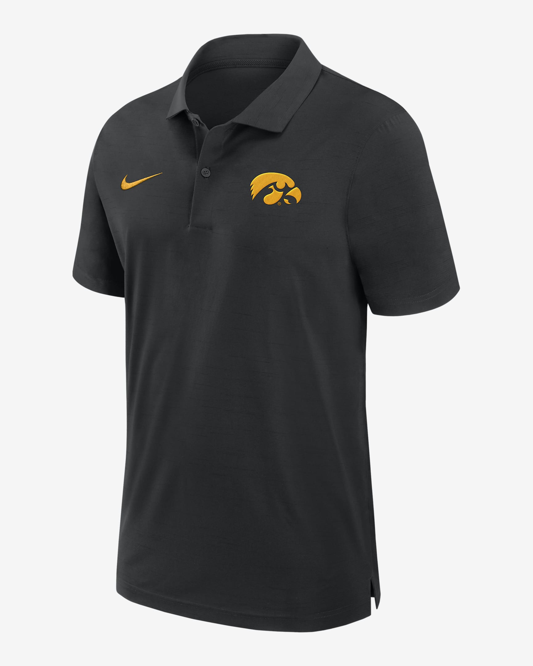 Iowa Hawkeyes Sideline Men's Nike Dri-FIT College Polo - Black