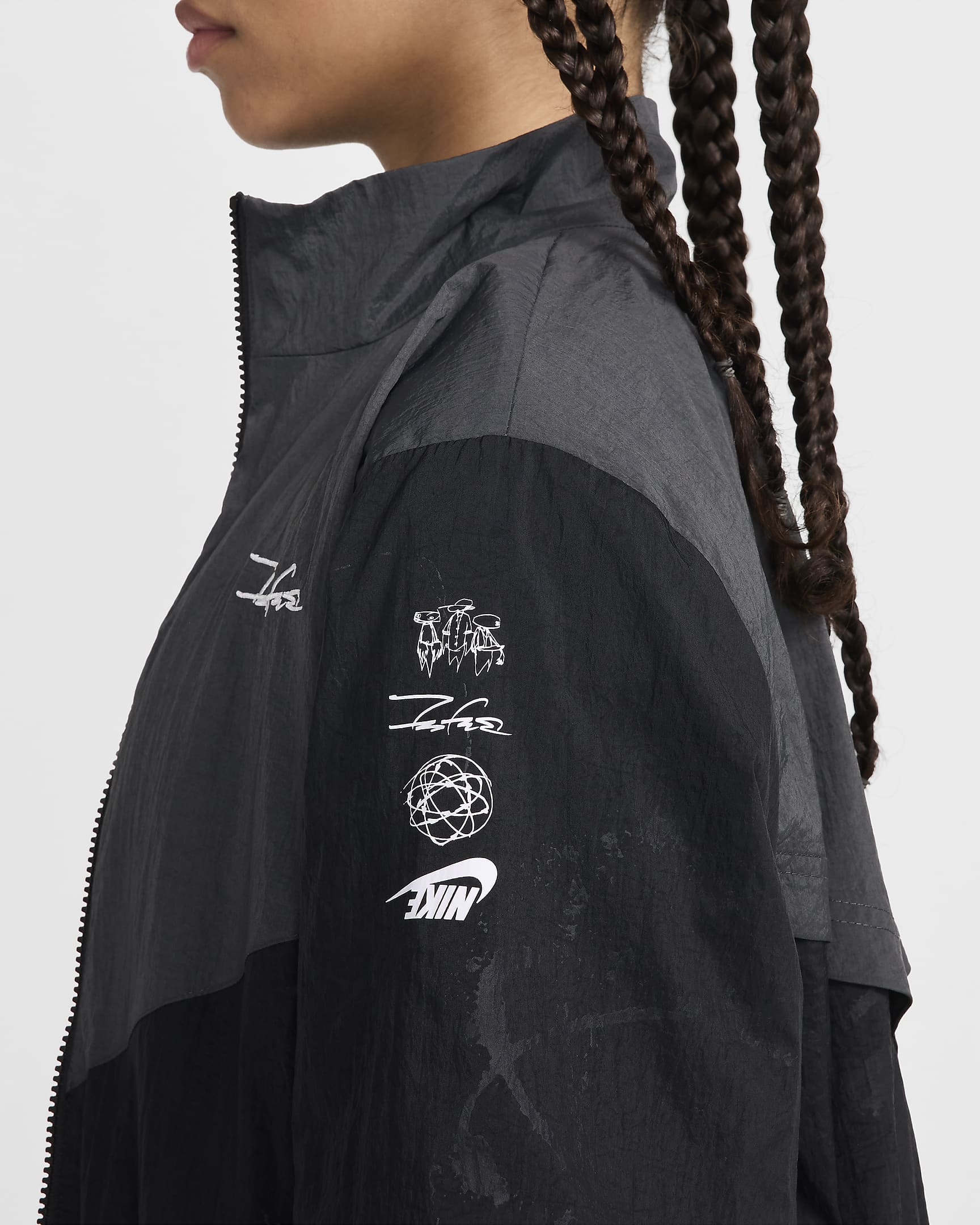 Nike Sportswear Breaking Windrunner Women's Jacket - Black/Anthracite