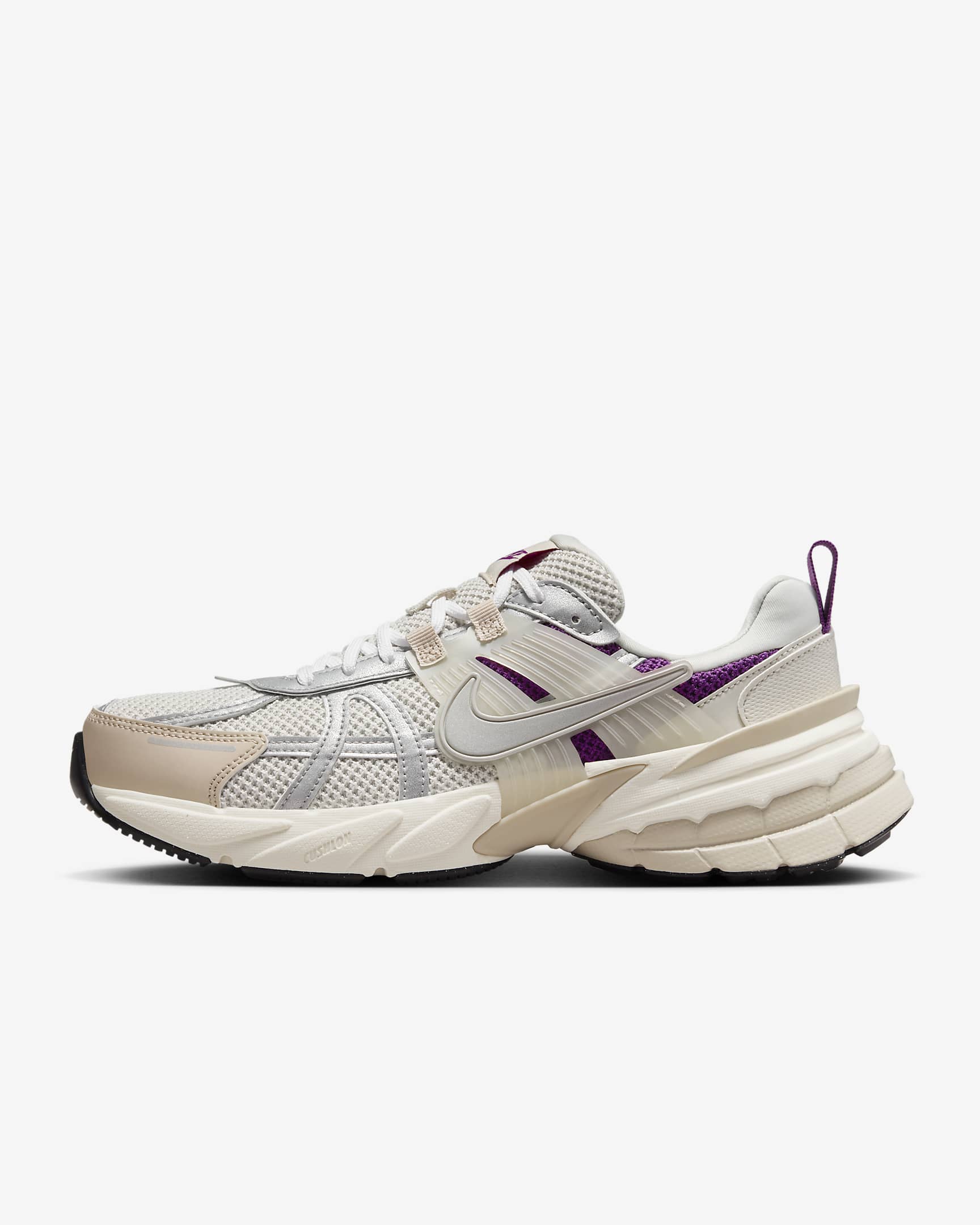 Nike V2K Run Premium Shoes - Light Bone/Sanddrift/Viotech/Metallic Silver