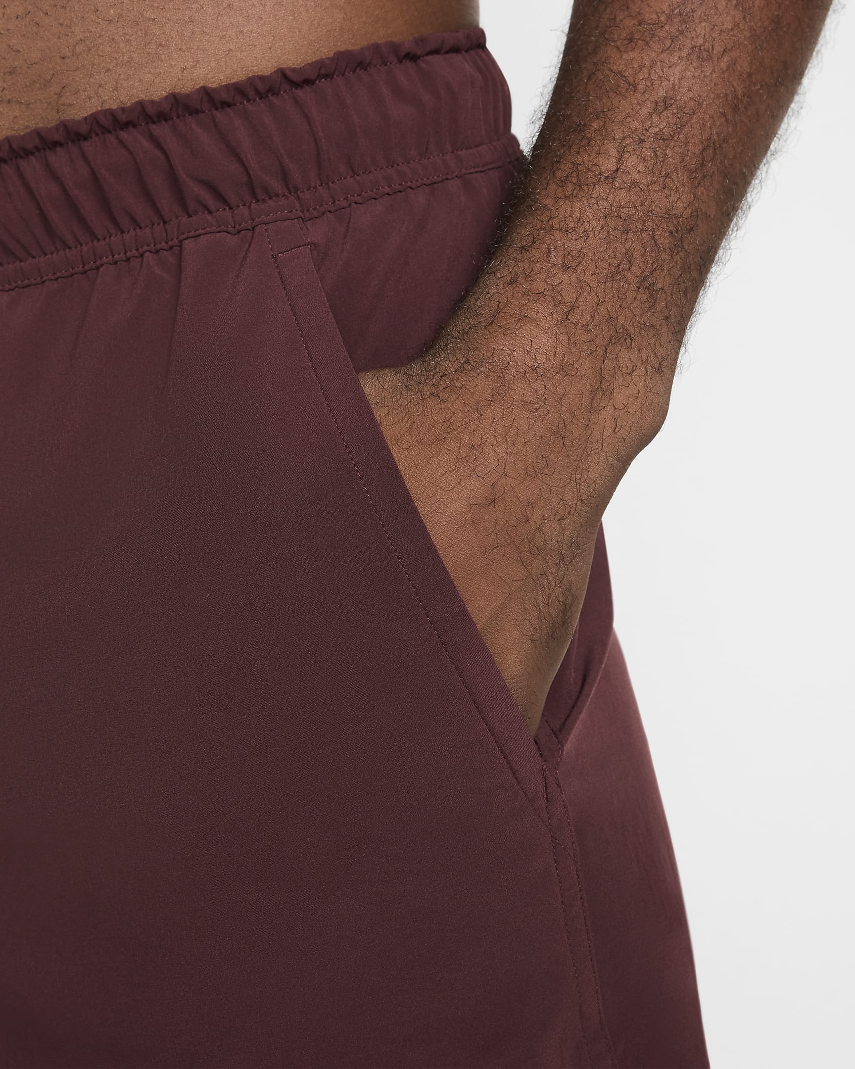 Nike Unlimited Men's Dri-FIT 18cm (approx.) Unlined Versatile Shorts - Burgundy Crush/Black/Burgundy Crush