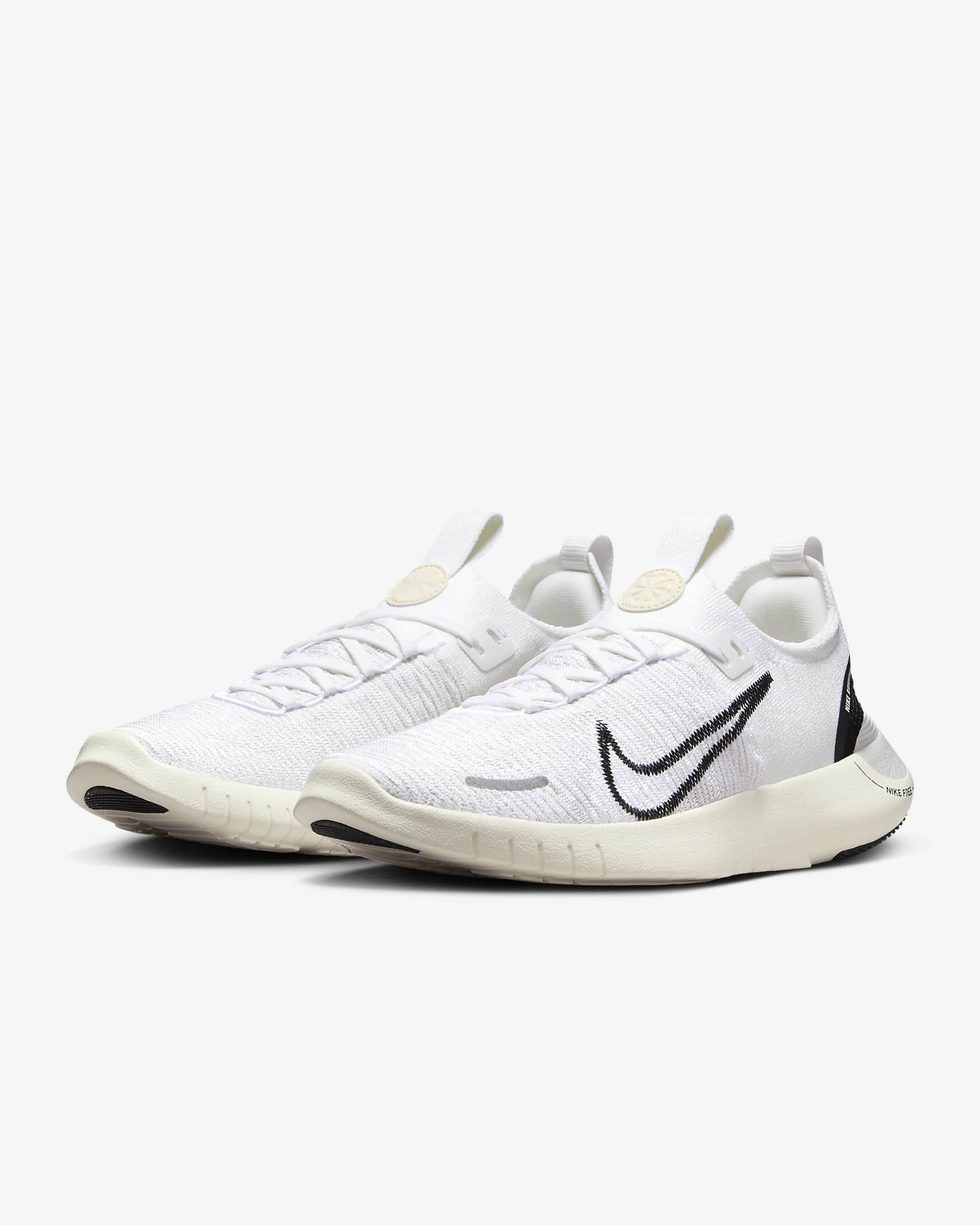 Nike Free RN NN Women's Road Running Shoes - White/Coconut Milk/Photon Dust/Black