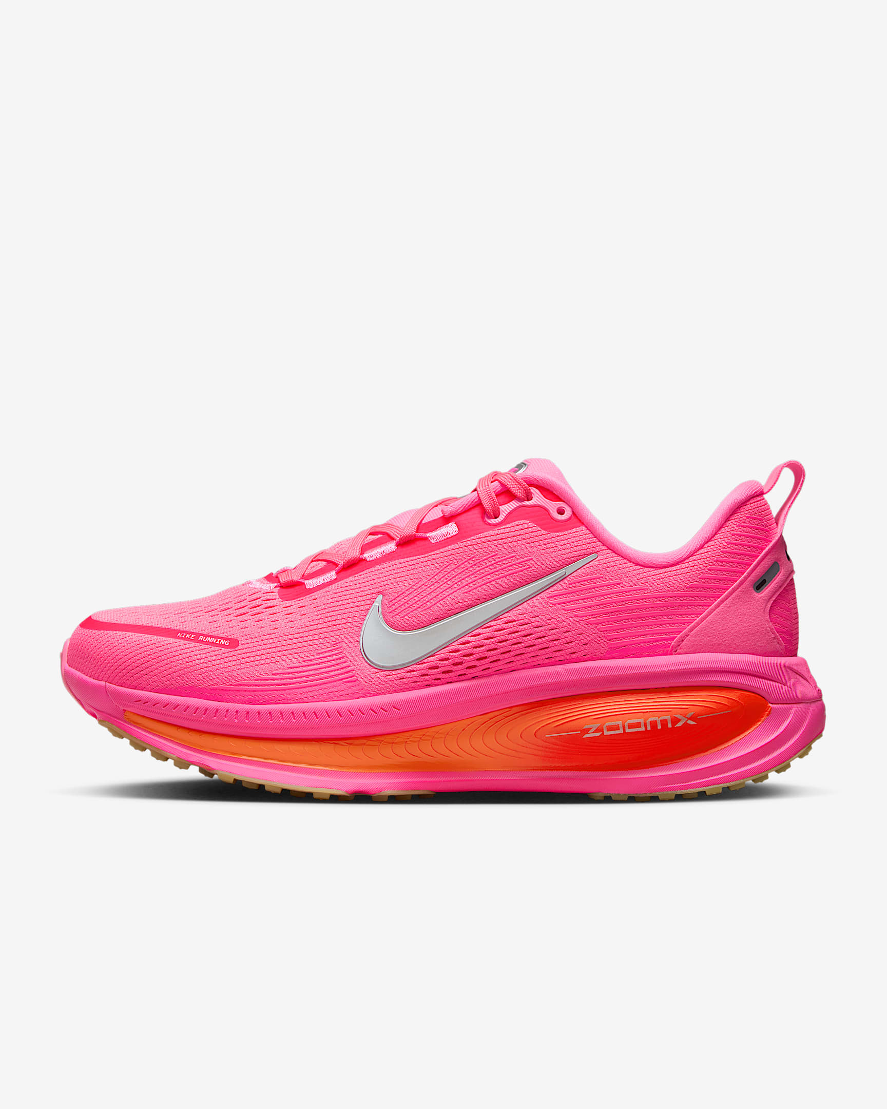 Nike Vomero 18 Women's Road Running Shoes - Digital Pink/Bright Crimson/Hyper Orange/Metallic Silver