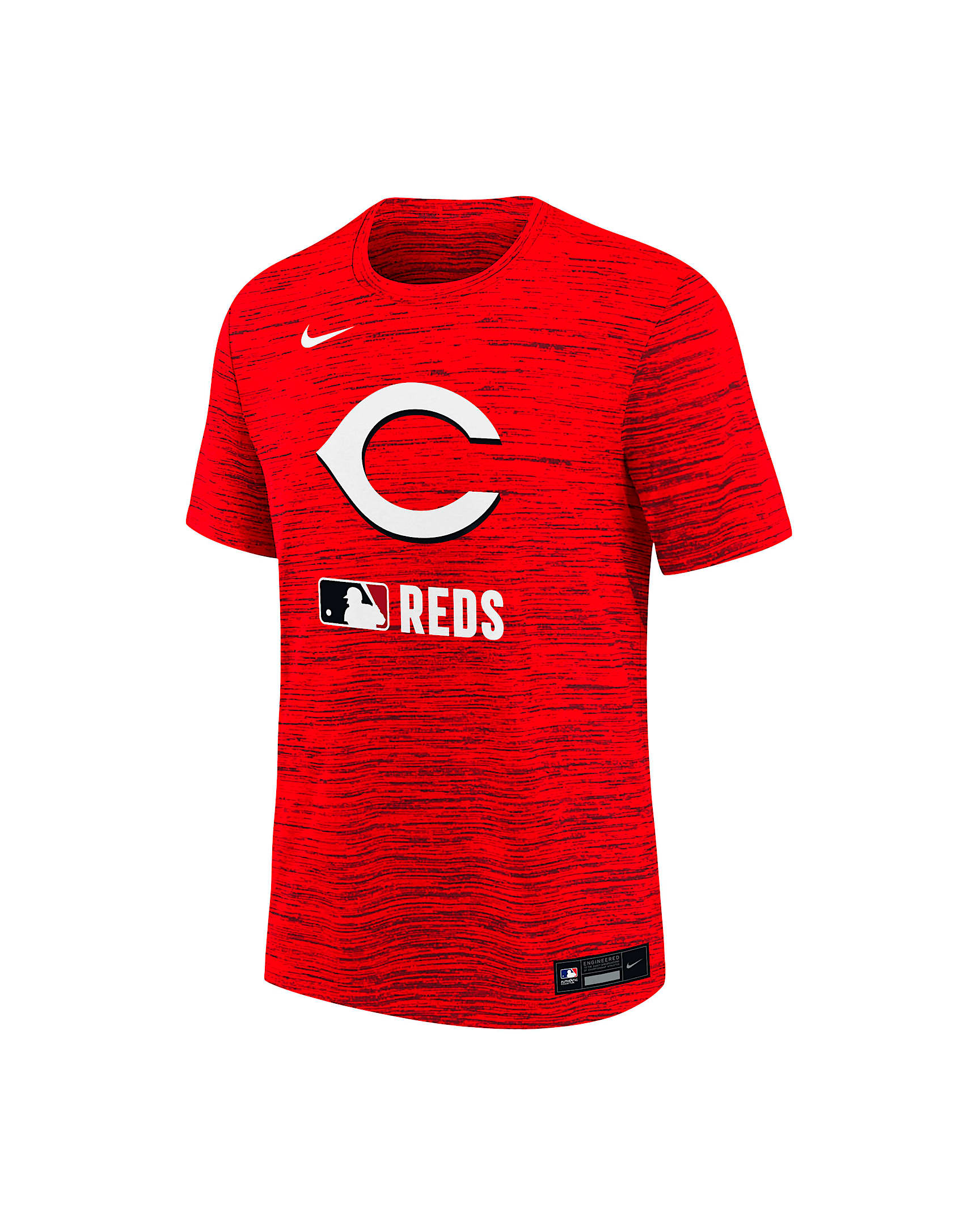 Cincinnati Reds Authentic Collection Velocity Big Kids’ Nike Dri-FIT MLB T-Shirt - Red