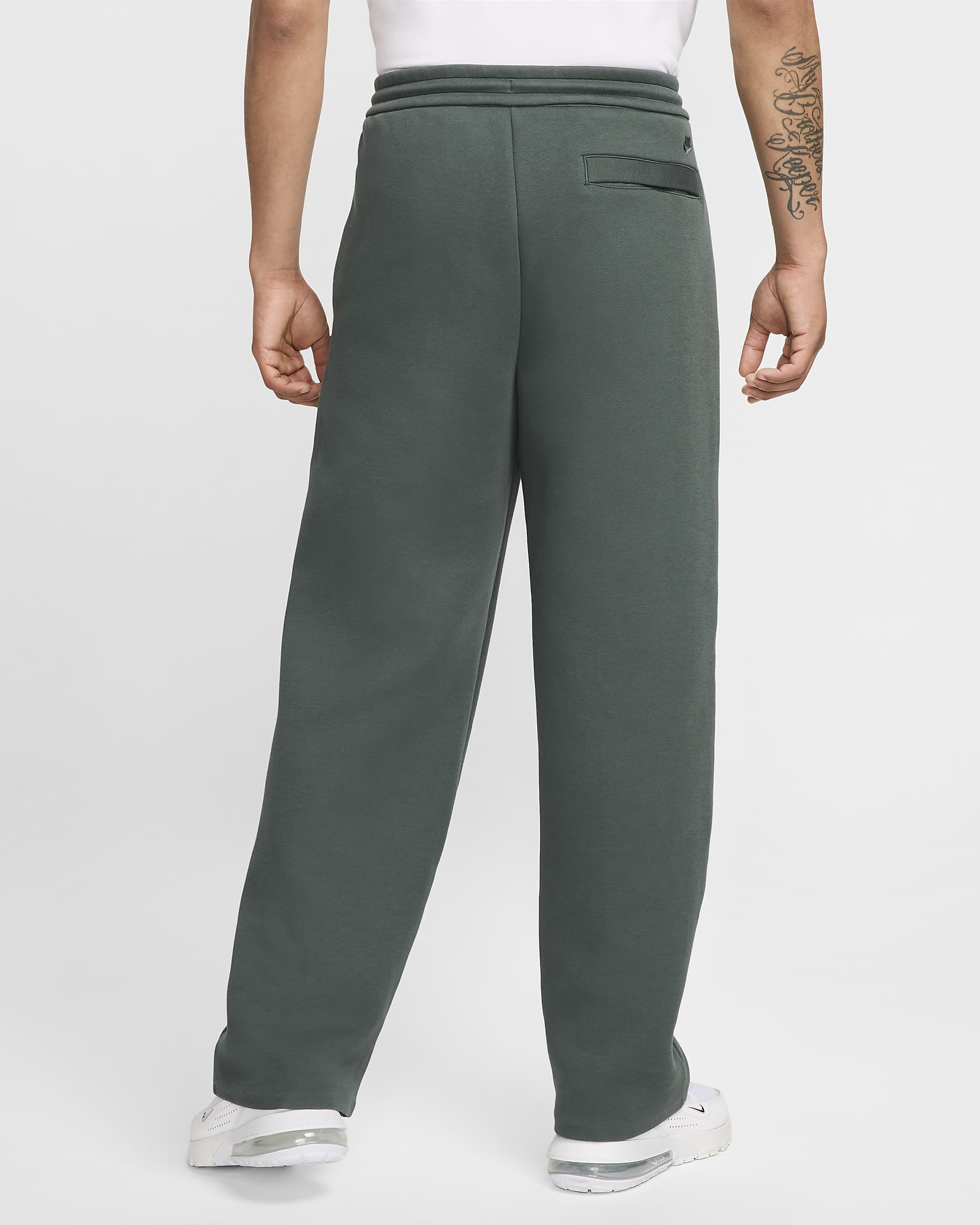 Nike Tech Men's Tailored Fleece Trousers - Vintage Green/Vintage Green