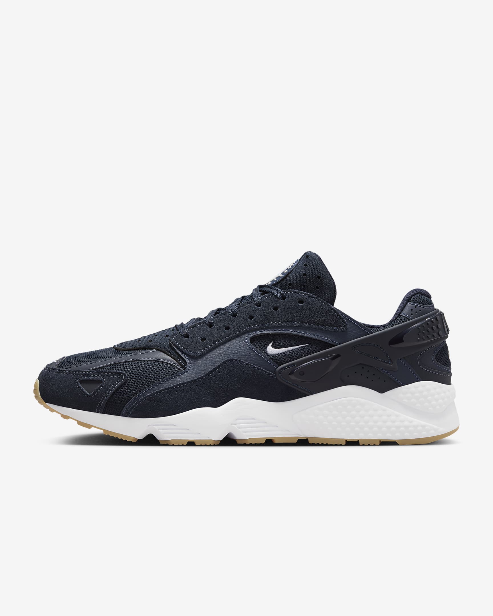 Nike Air Huarache Runner Men's Shoes - Dark Obsidian/Obsidian/Gum Dark Brown/White