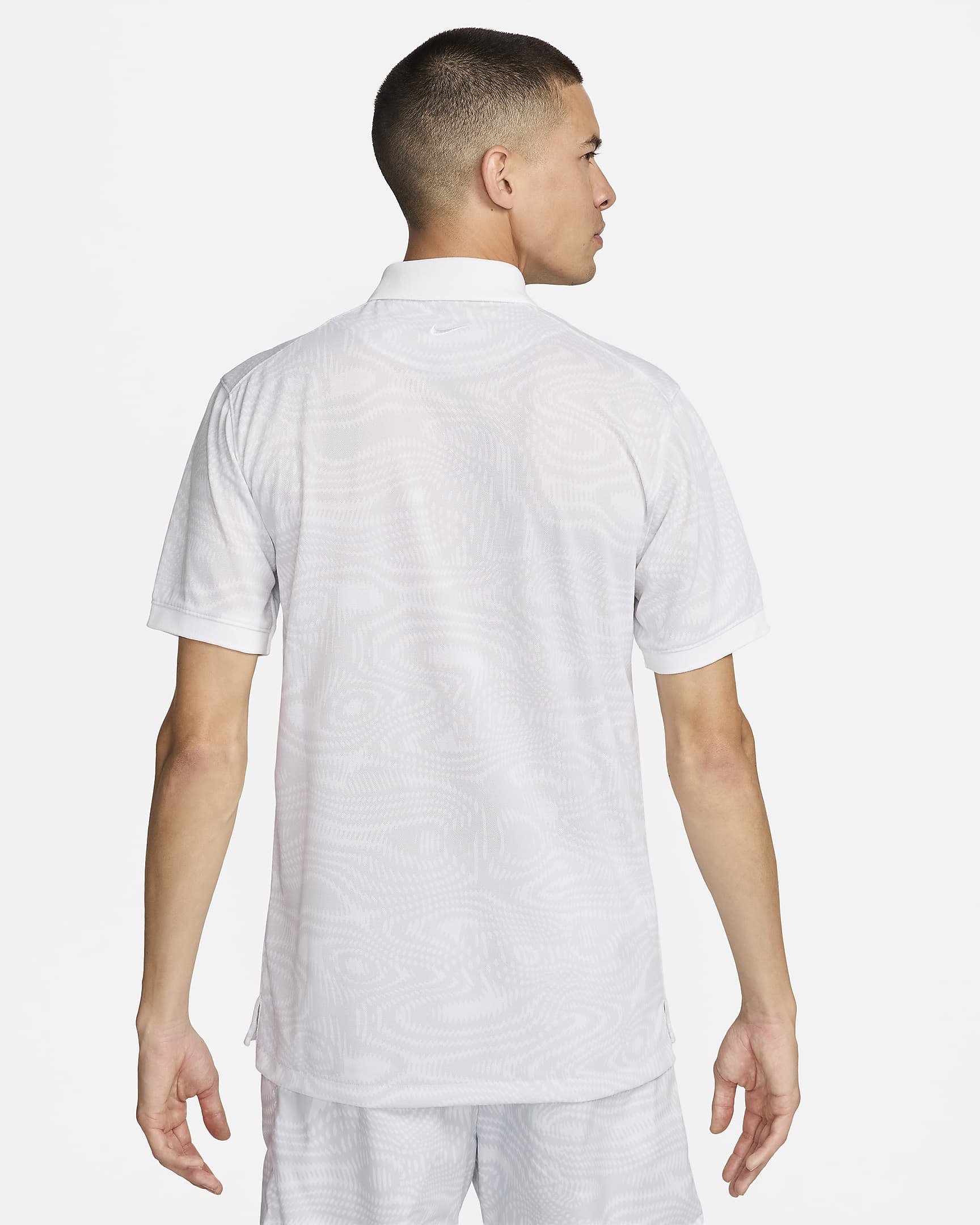 Polo de tenis Dri-FIT para hombre The Nike Polo Heritage - Blanco/Blanco