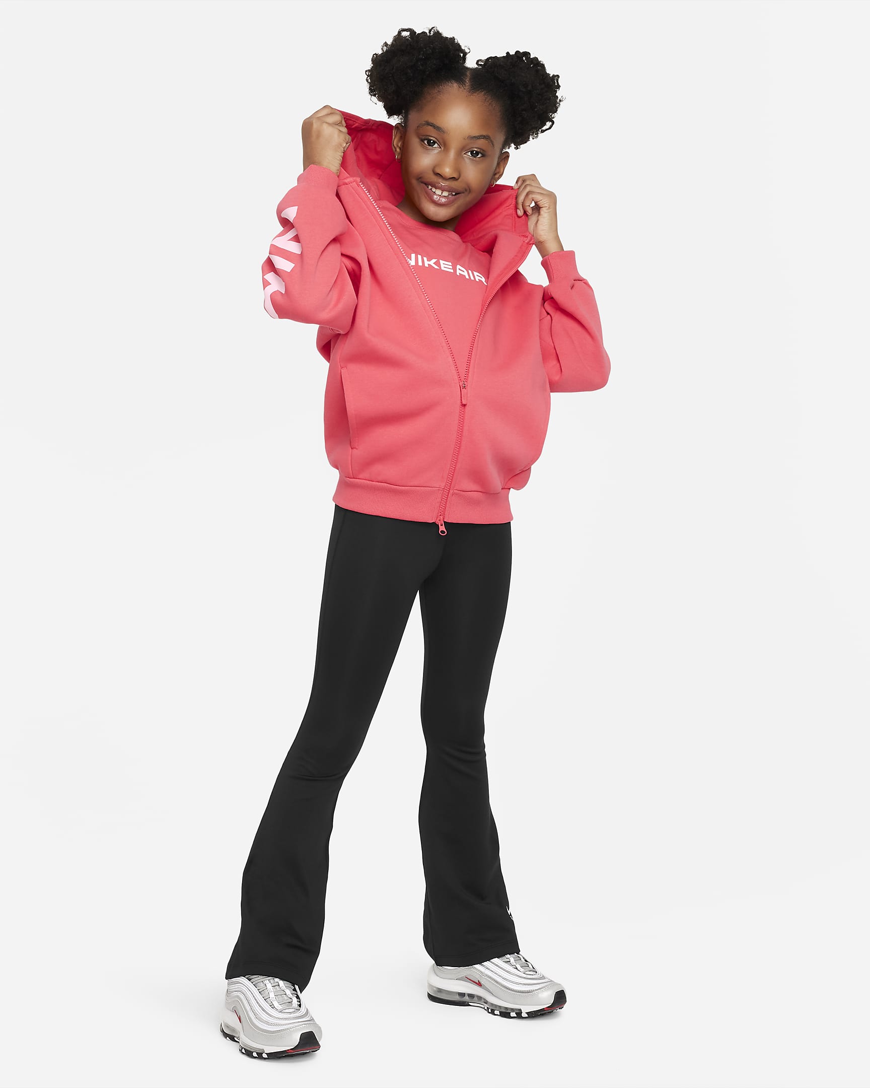 Nike Air Club Fleece Big Kids' (Girls') Oversized Full-Zip Hoodie. Nike.com