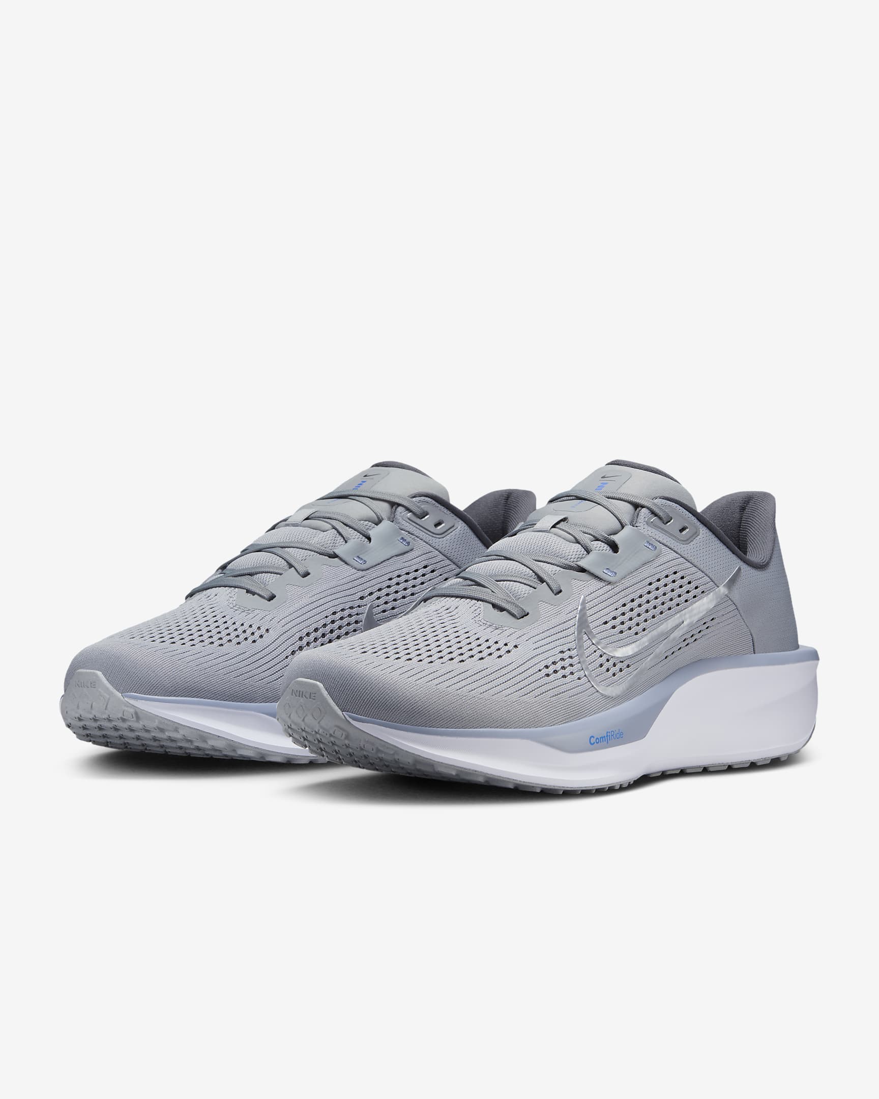 รองเท้าวิ่งโร้ดรันนิ่งผู้ชาย Nike Quest 6 - Light Smoke Grey/Ashen Slate/Hyper Royal/Iron Grey