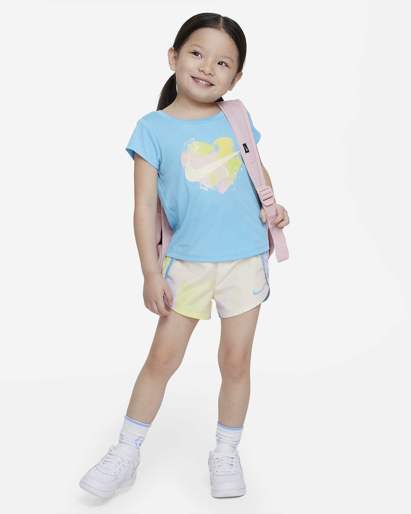 Nike "Just DIY It" Dri-FIT Sprinter Set Toddler 2-Piece Dri-FIT Set - Coconut Milk