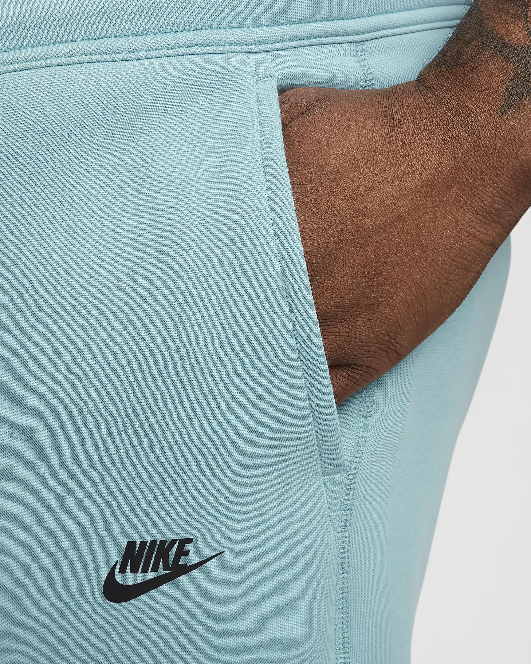 Pantalon de jogging Nike Sportswear Tech Fleece pour homme - Denim Turquoise/Noir