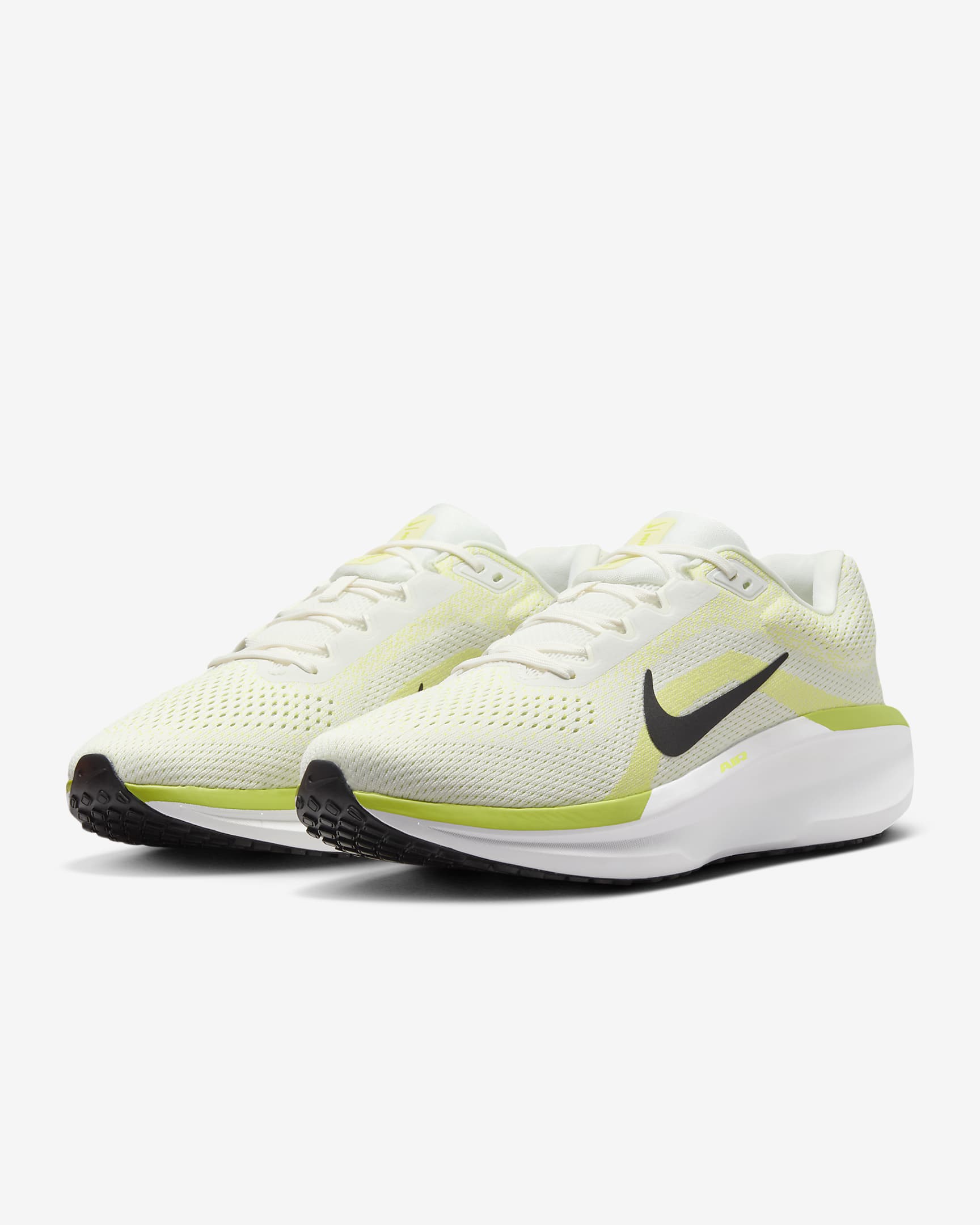 รองเท้าวิ่งโร้ดรันนิ่งผู้ชาย Nike Winflo 11 - Sail/Cyber/Life Lime/ดำ