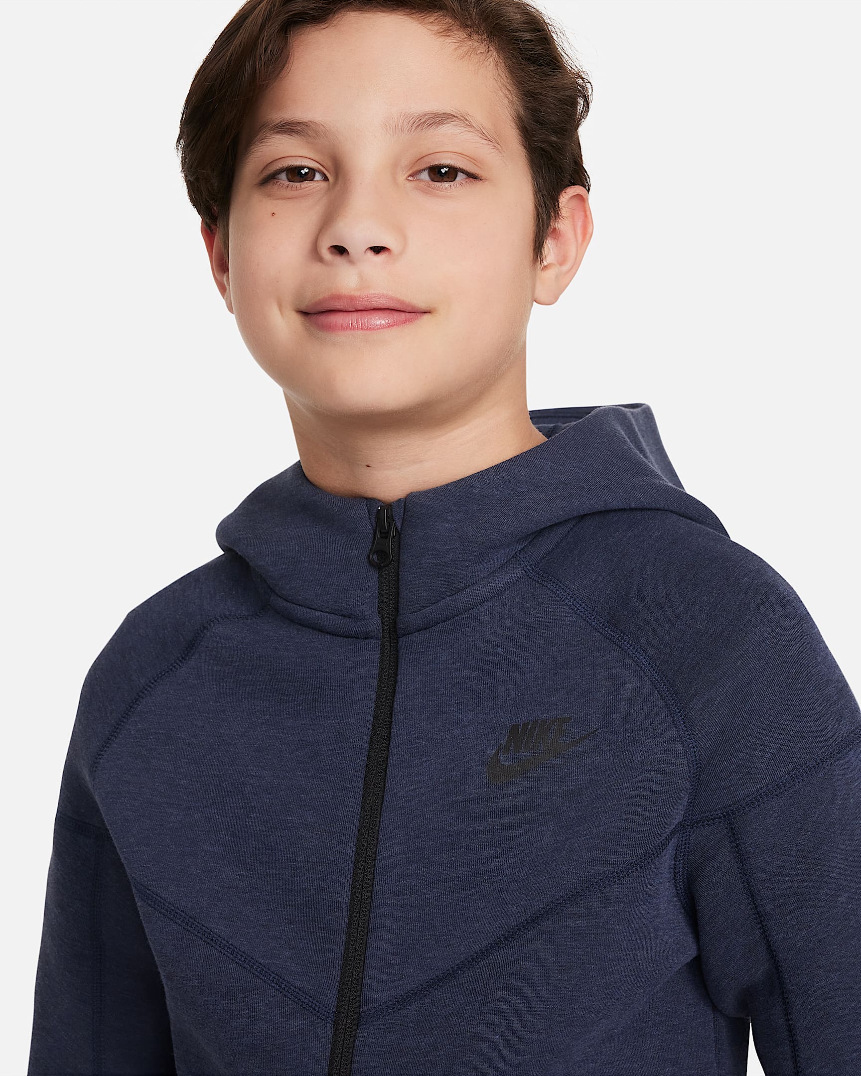 Nike Sportswear Tech Fleece Big Kids' (Boys') FullZip Hoodie.