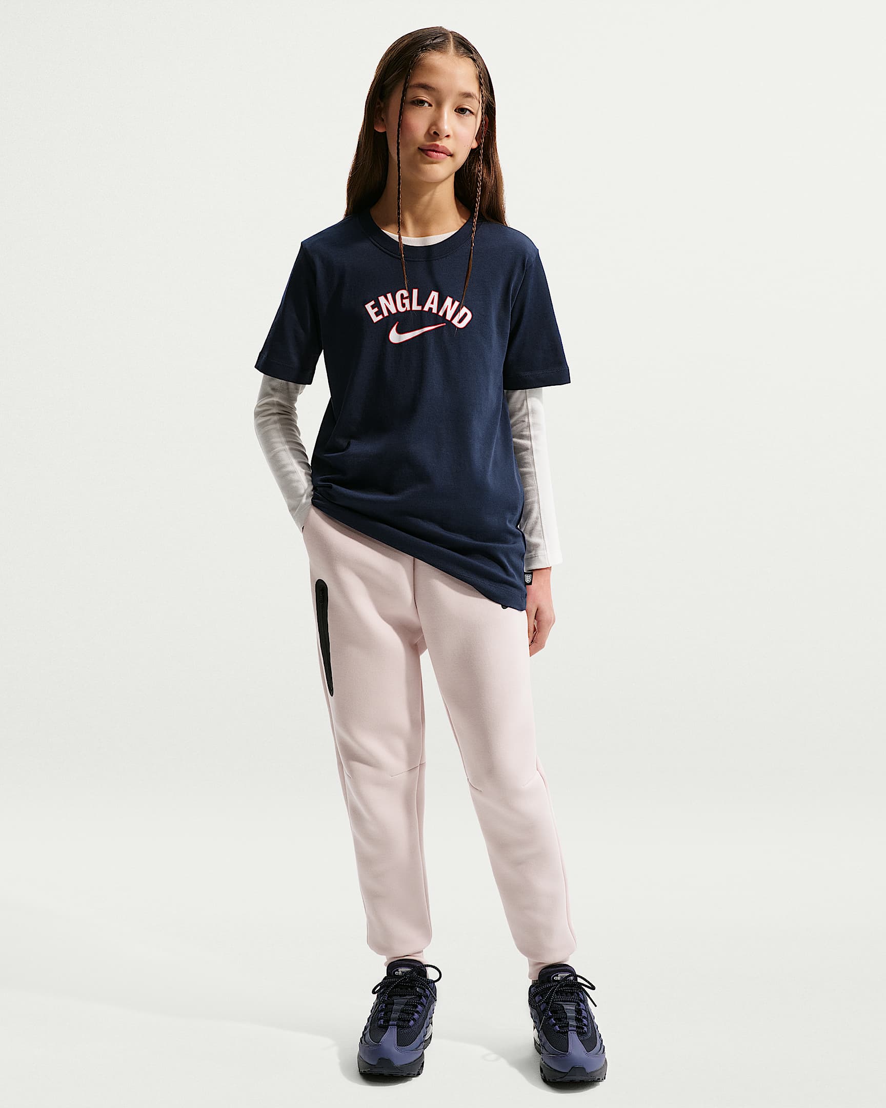 England Nike Fußball-T-Shirt (ältere Kinder) - Obsidian